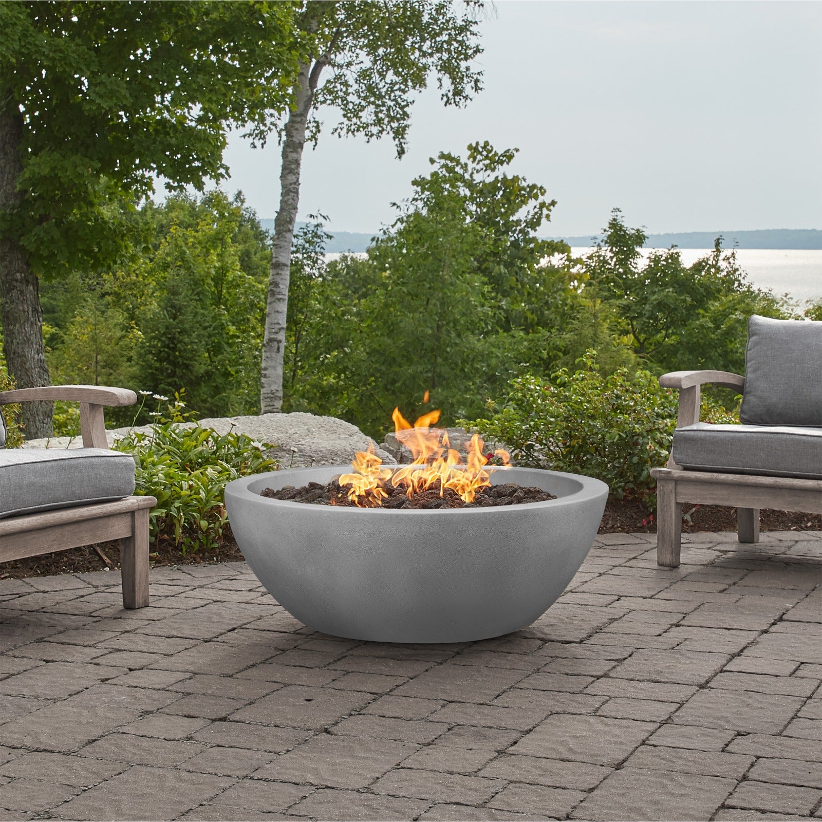 Eldora 38" Natural Gas Fire Pit Bowl - Real Flame