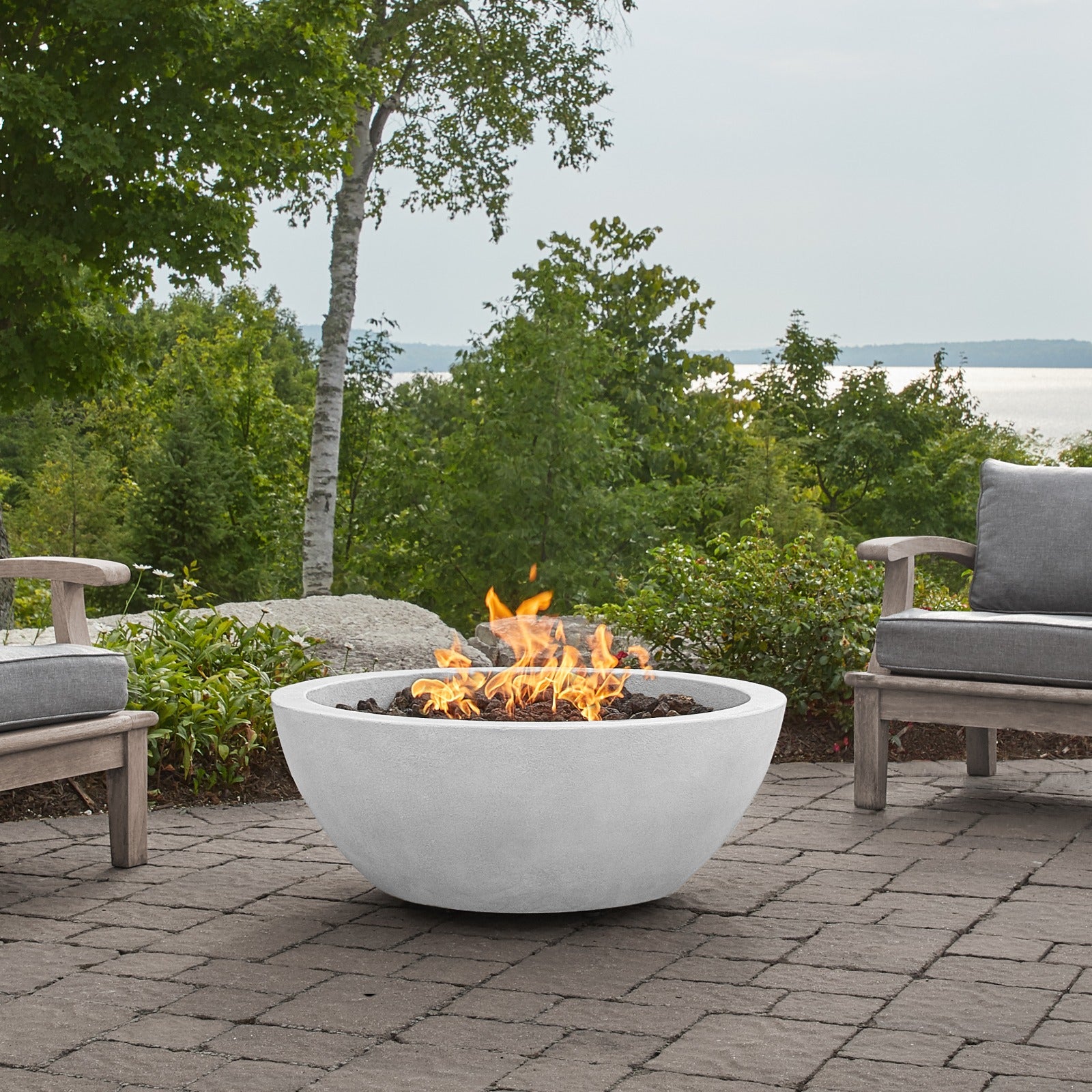 Eldora 38" Natural Gas Fire Pit Bowl - Real Flame