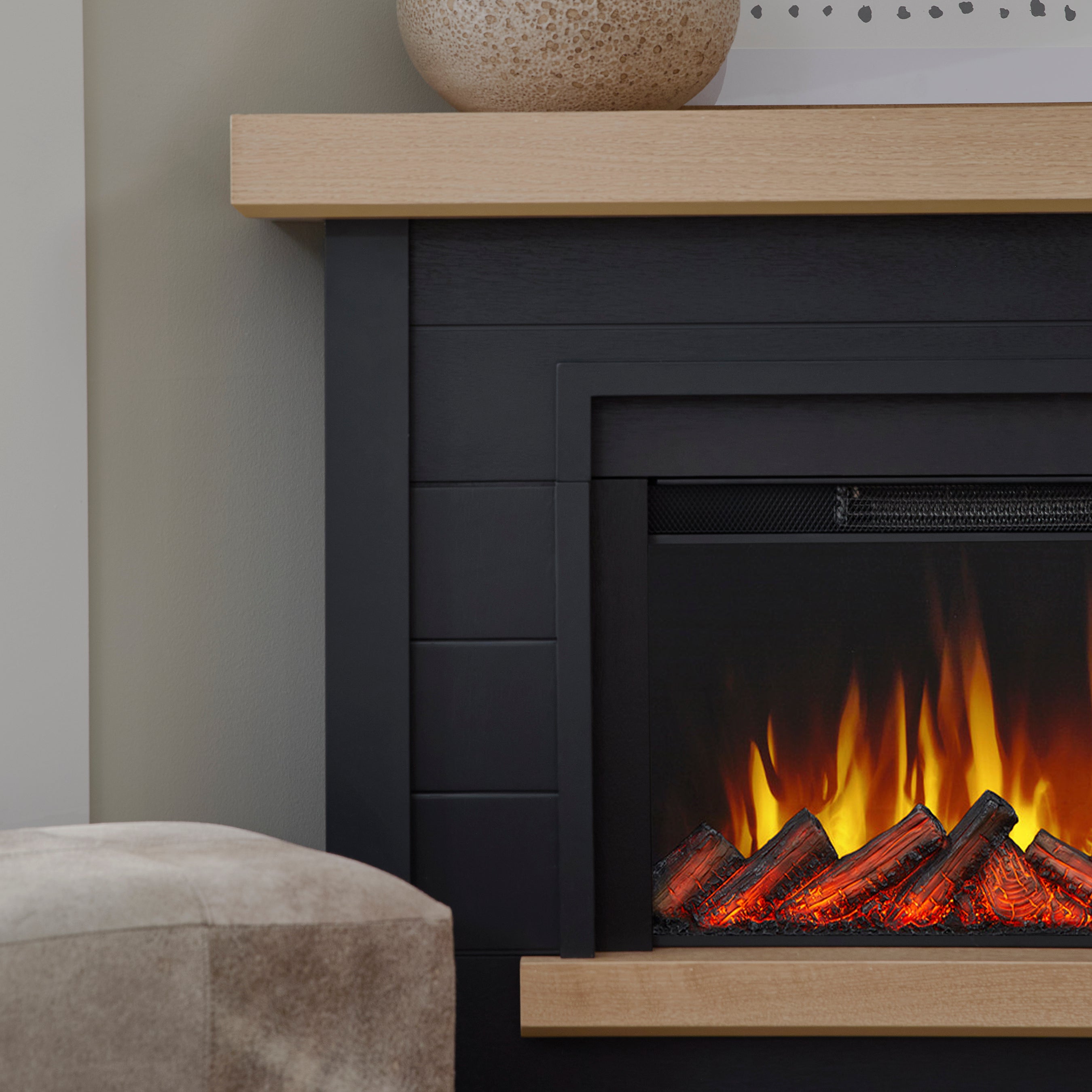 Bernice Corner Slim Electric Fireplace