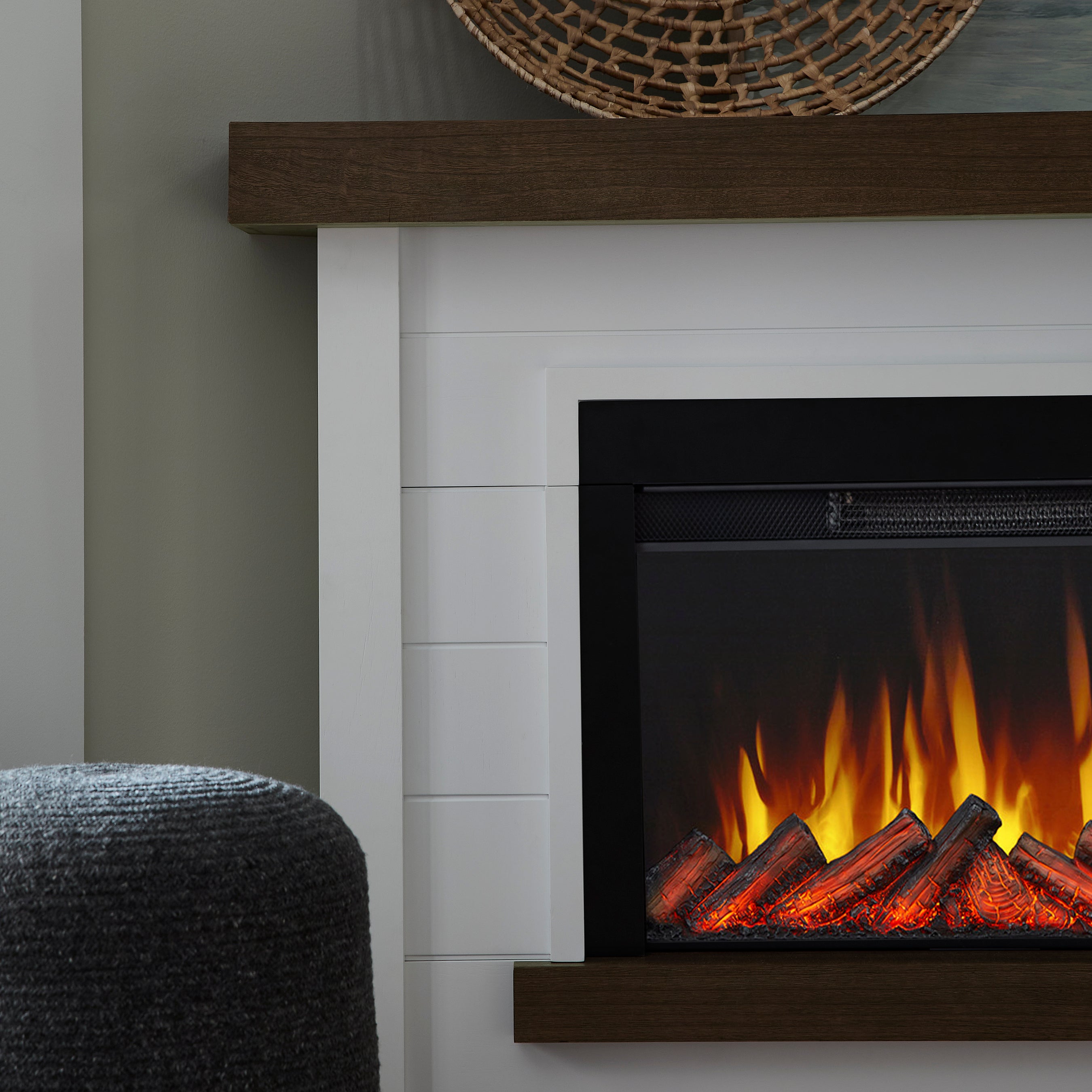 Bernice Corner Slim Electric Fireplace