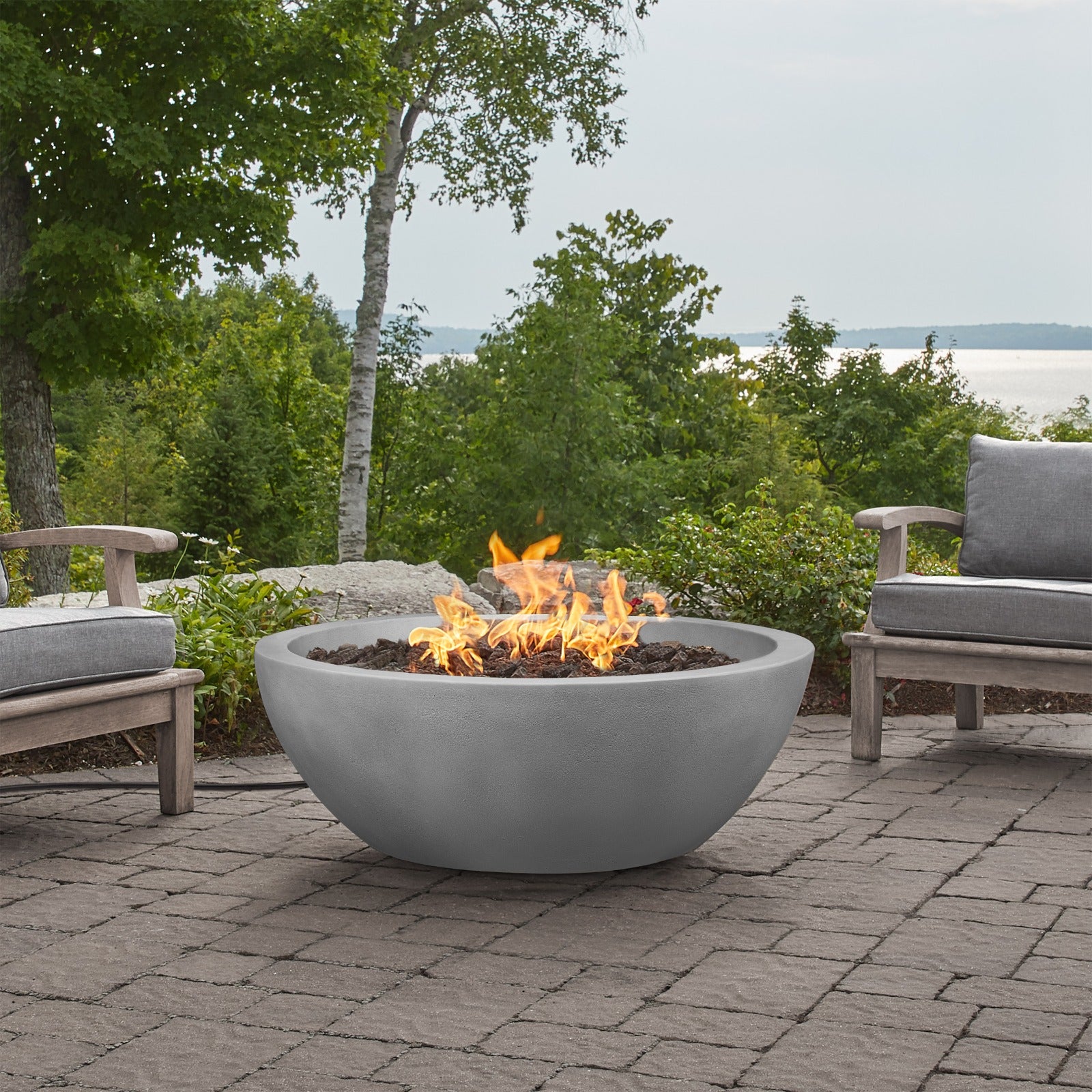 Eldora 42" Propane Fire Pit Bowl - Real Flame