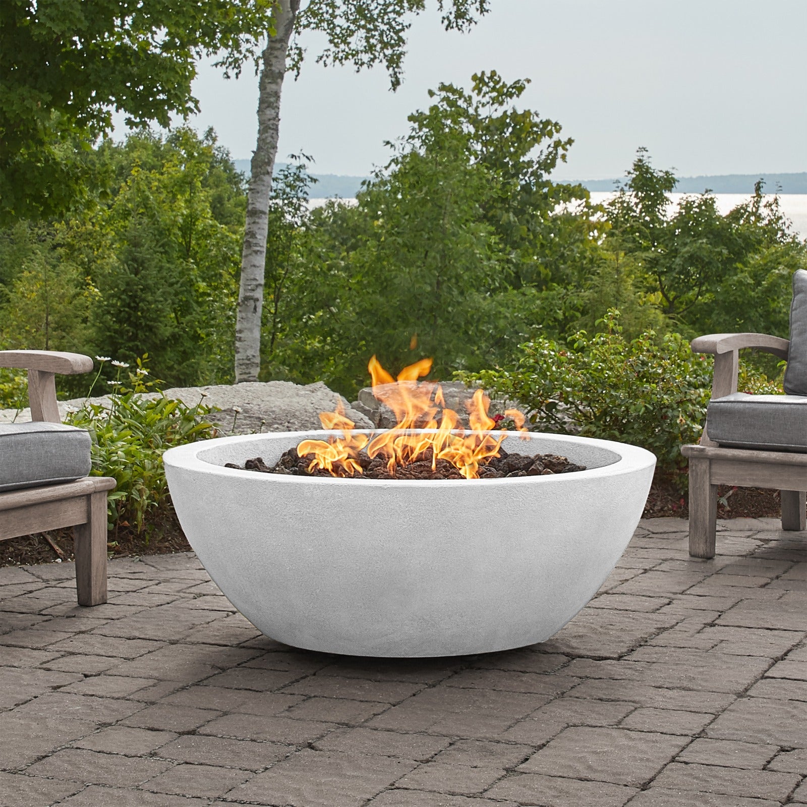 Eldora 42" Propane Fire Pit Bowl - Real Flame