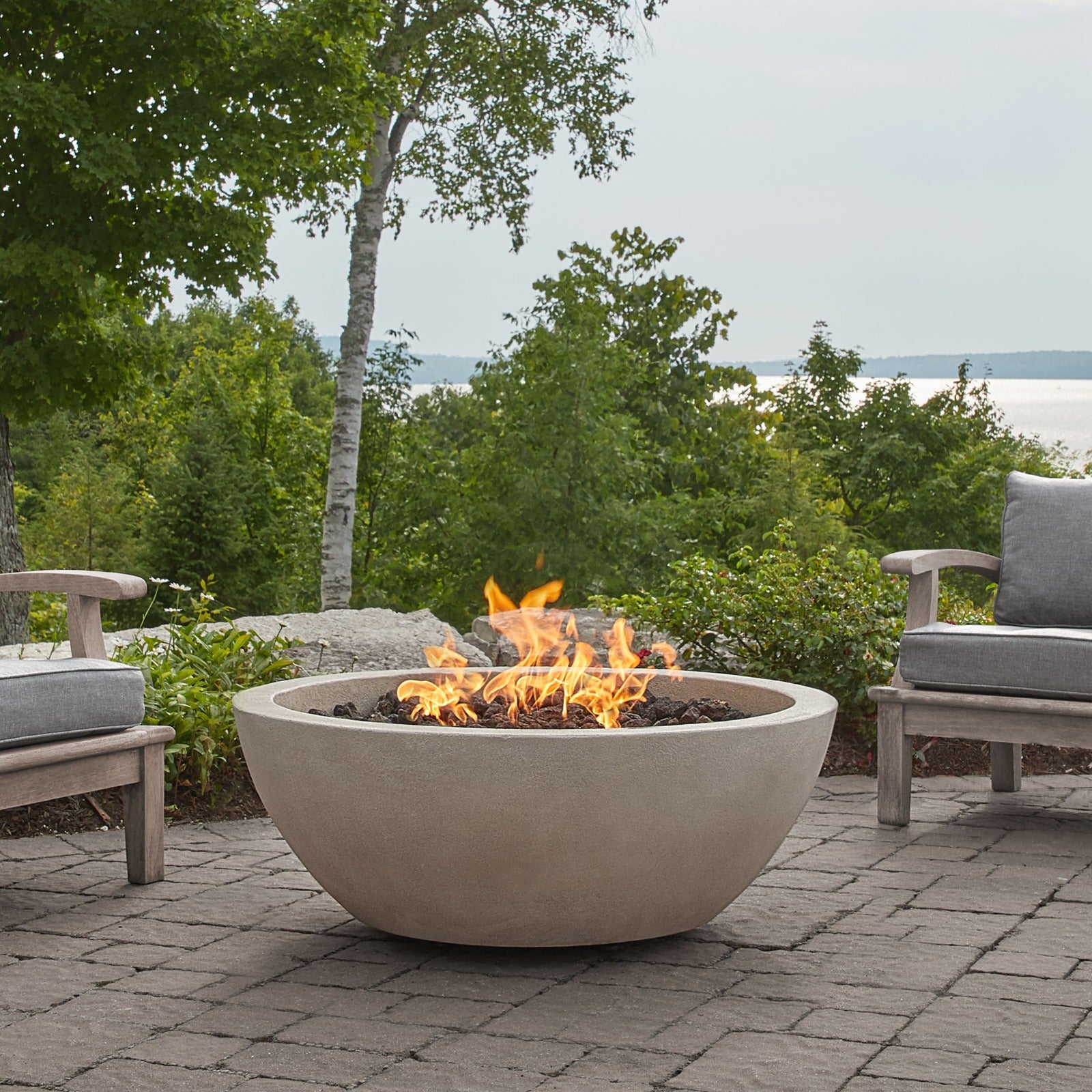 Eldora 42" Propane Fire Pit Bowl - Real Flame