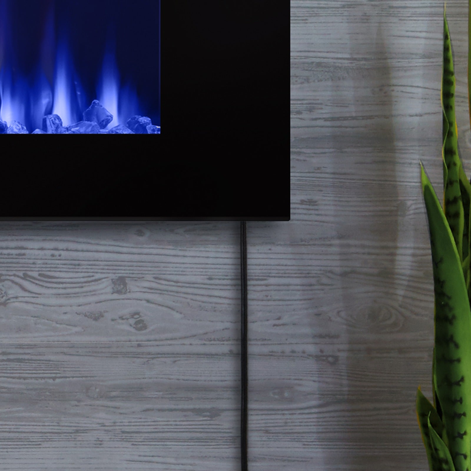 DiNatale 50" Wall - Mount Electric Fireplace - Real Flame