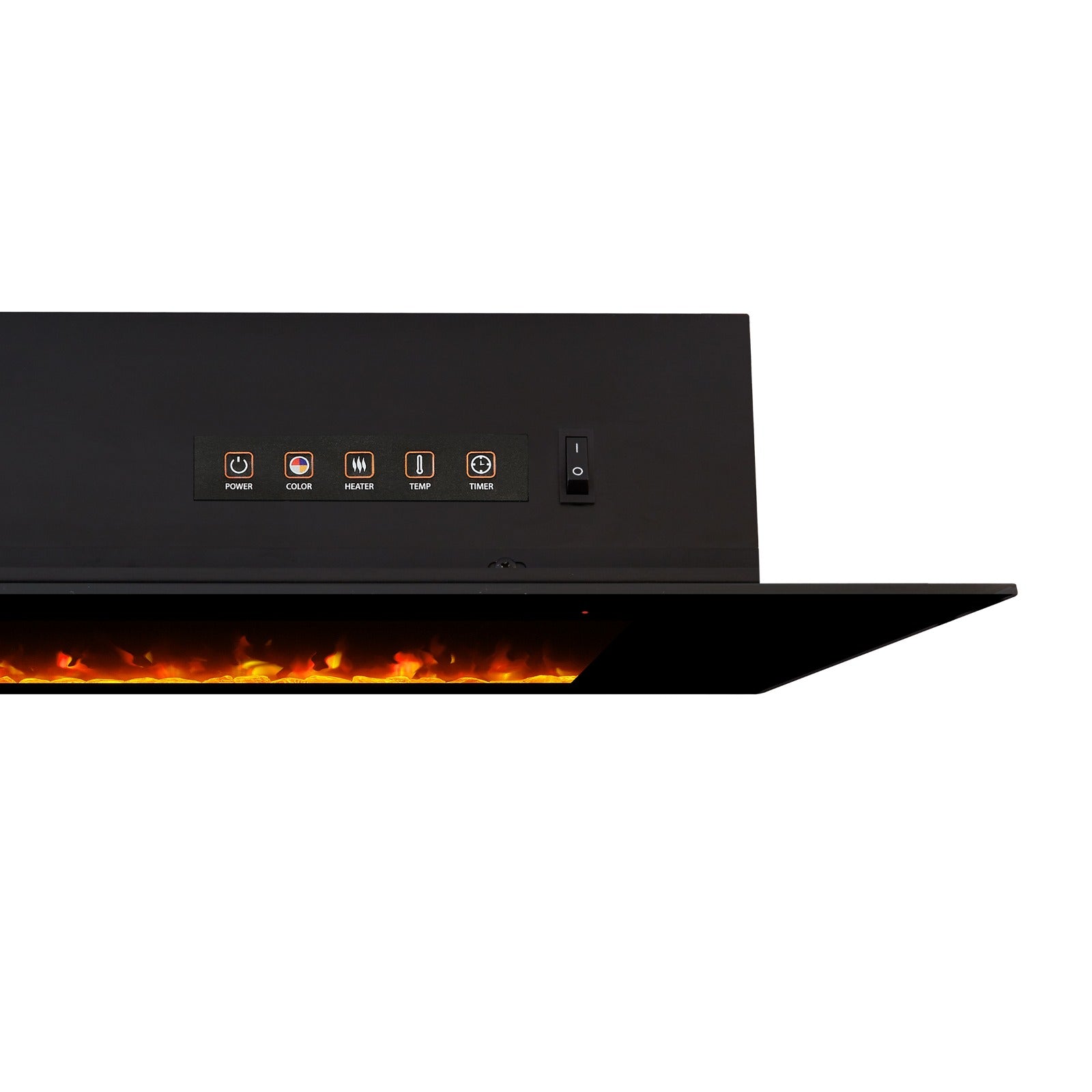 Corretto 72" Wall - Mount Electric Fireplace - Real Flame