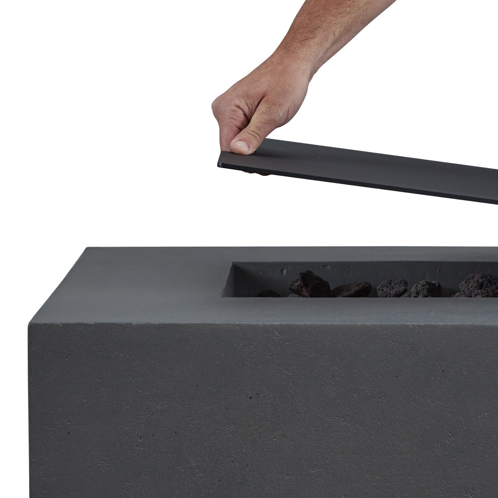 Estes Square Burner Lid - Real Flame