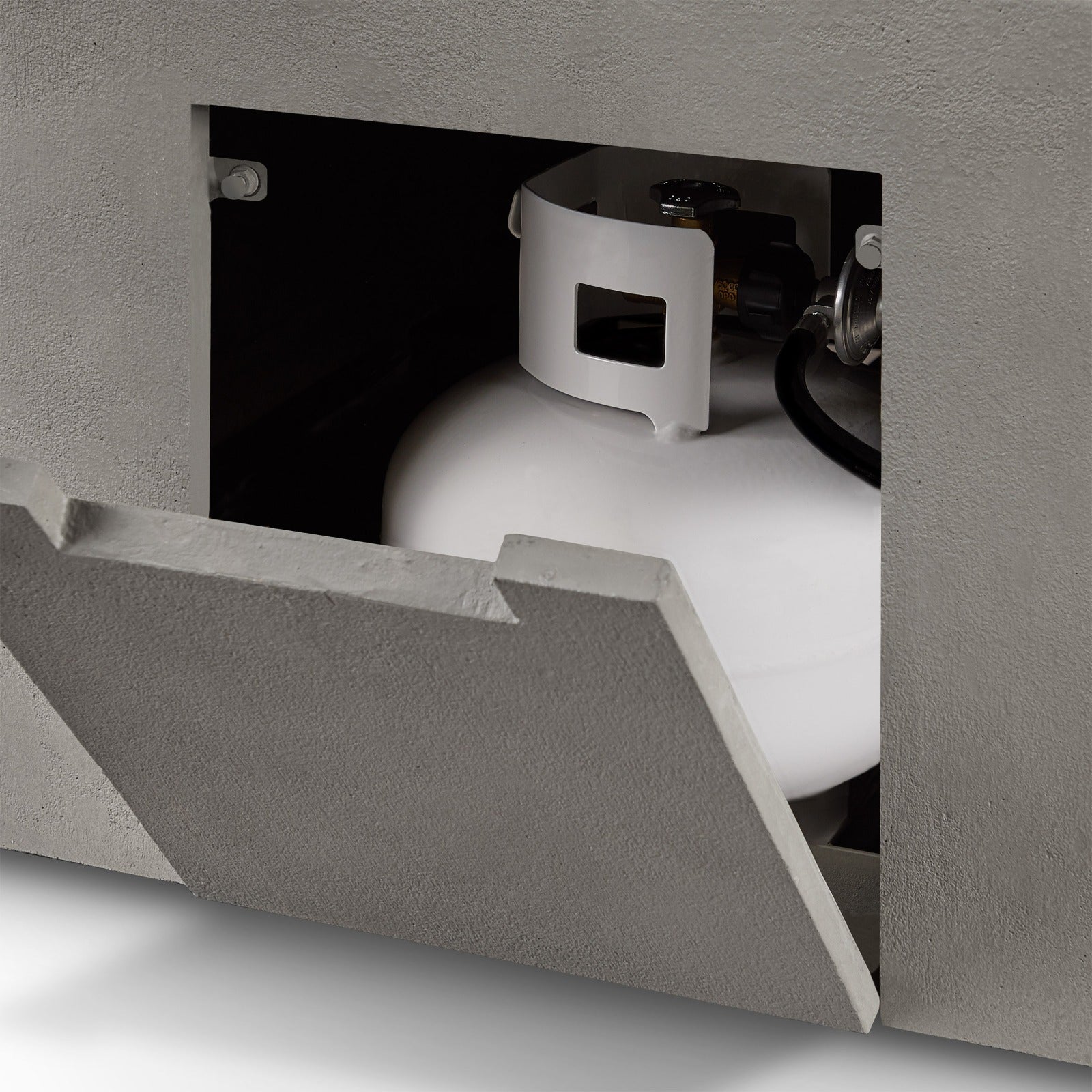 Estes Square Propane Fire Table With Hidden Tank - Real Flame