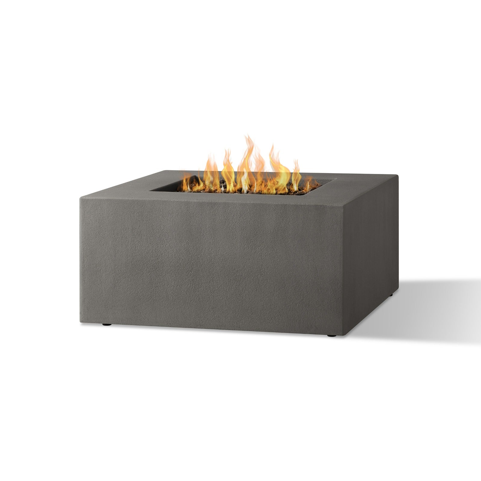 Estes Square Natural Gas Fire Pit Table - Real Flame