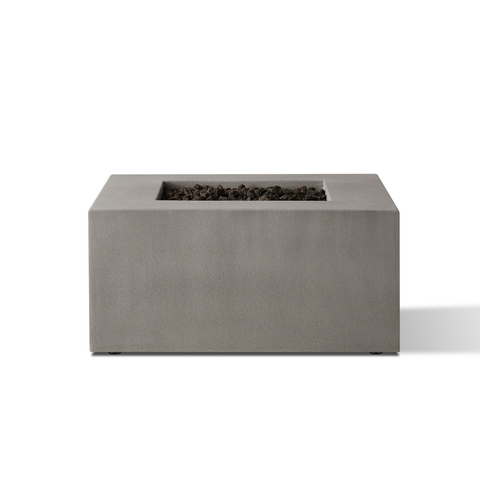 Estes Square Natural Gas Fire Pit Table - Real Flame