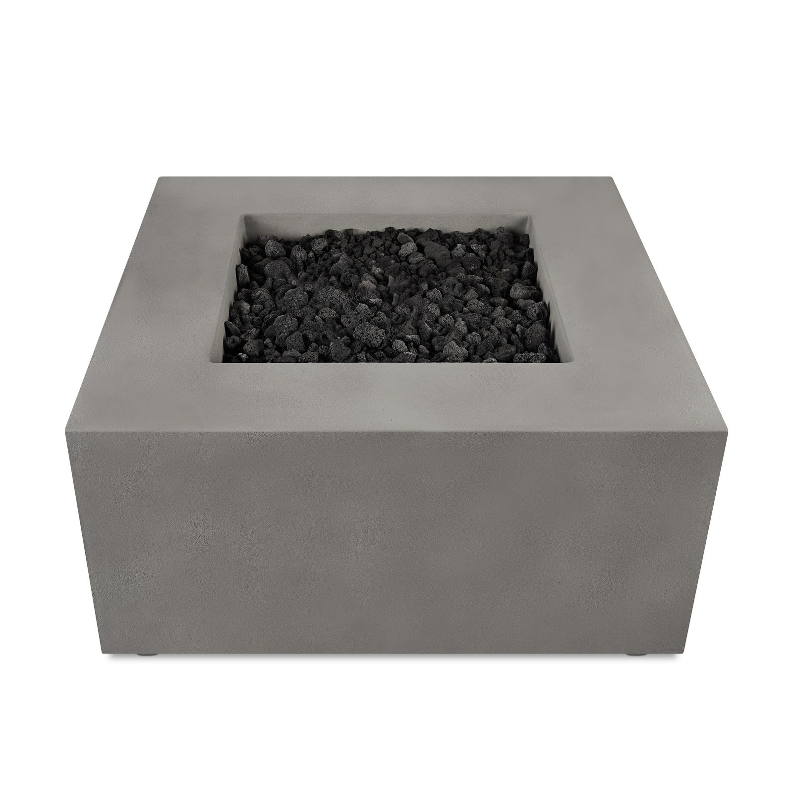 Estes Square Natural Gas Fire Pit Table - Real Flame