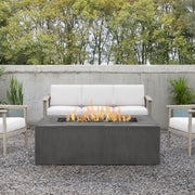 Estes Rectangle Fire Pit Table With Hidden Propane Tank - Real Flame