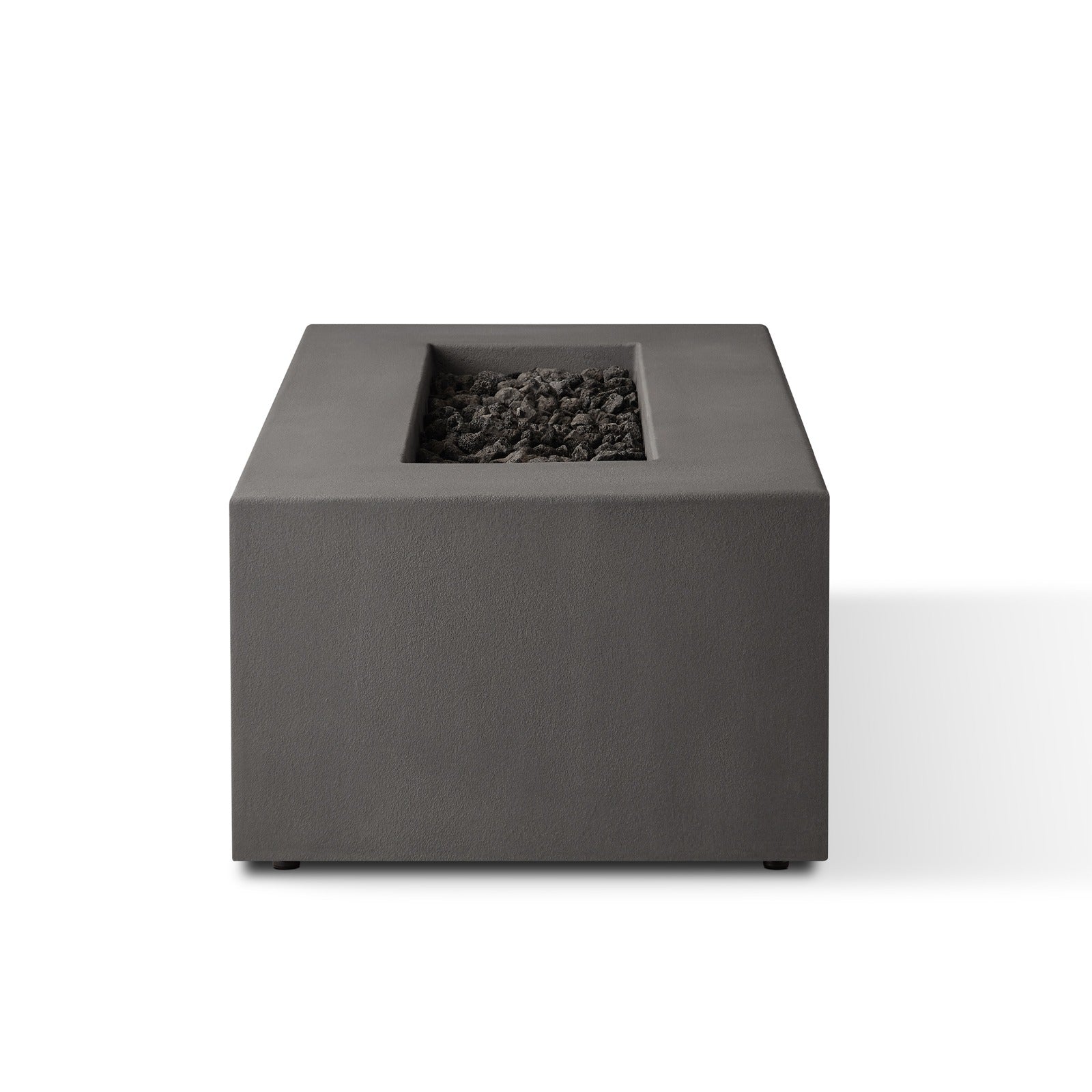Estes Rectangle Fire Pit Table With Hidden Propane Tank - Real Flame