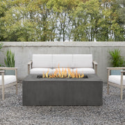 Estes Rectangle Natural Gas Fire Pit Table - Real Flame