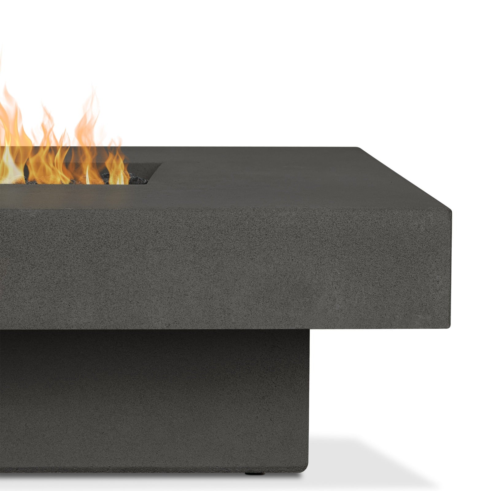 Geneva 60" Rectangle Propane Fire Pit Table - Real Flame