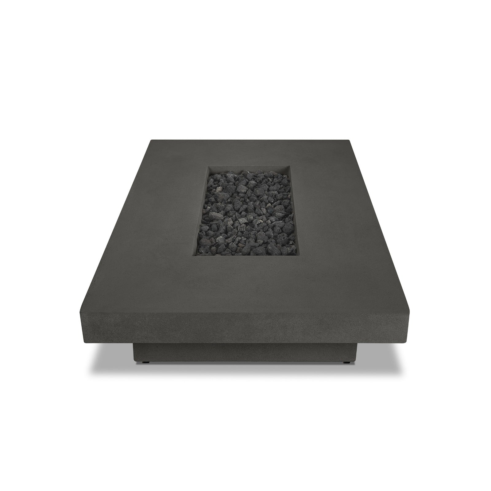 Geneva 60" Rectangle Propane Fire Pit Table - Real Flame