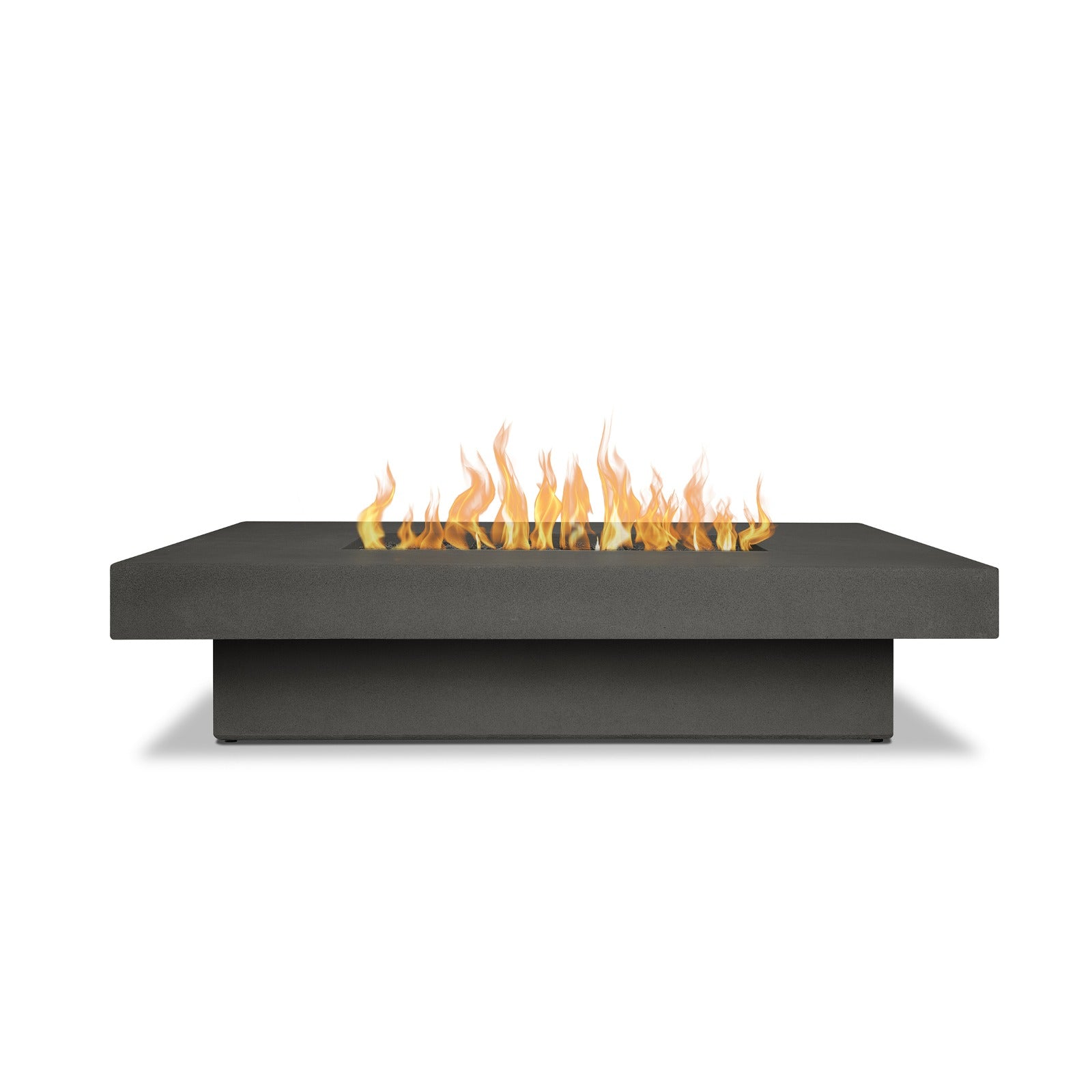 Geneva 60" Rectangle Propane Fire Pit Table - Real Flame
