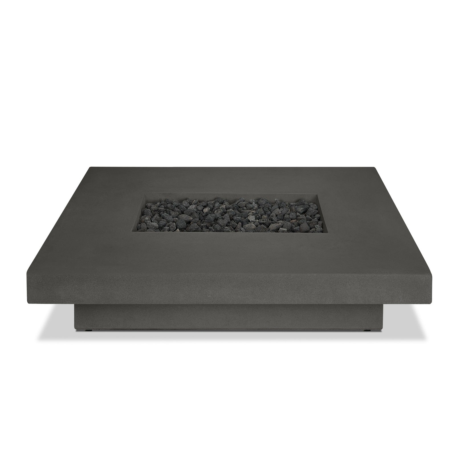 Geneva 60" Rectangle Propane Fire Pit Table - Real Flame