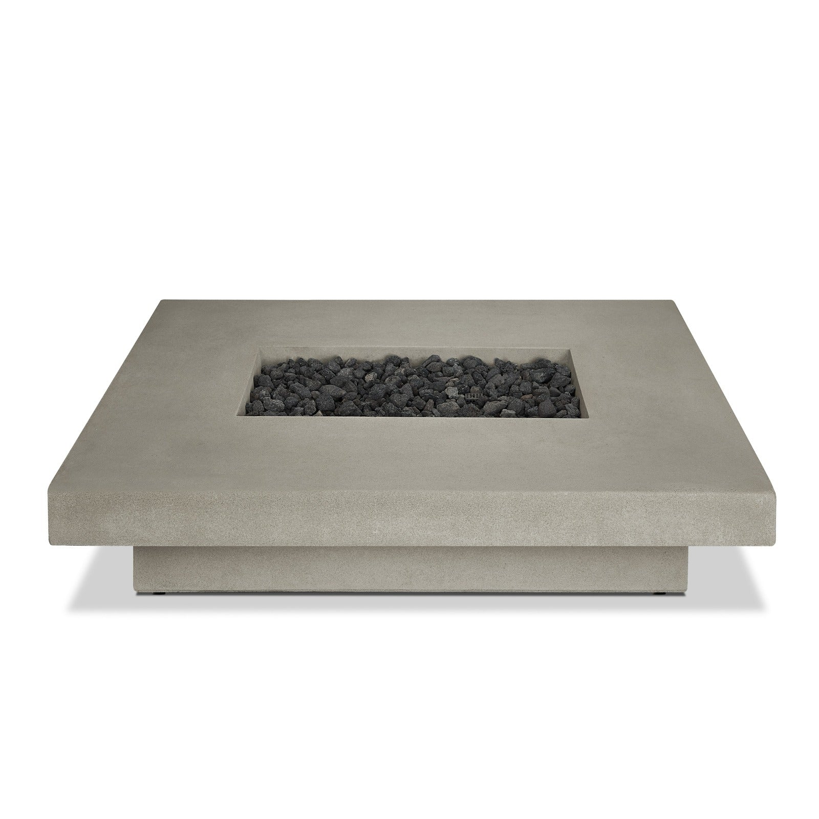 Geneva 60" Rectangle Propane Fire Pit Table - Real Flame