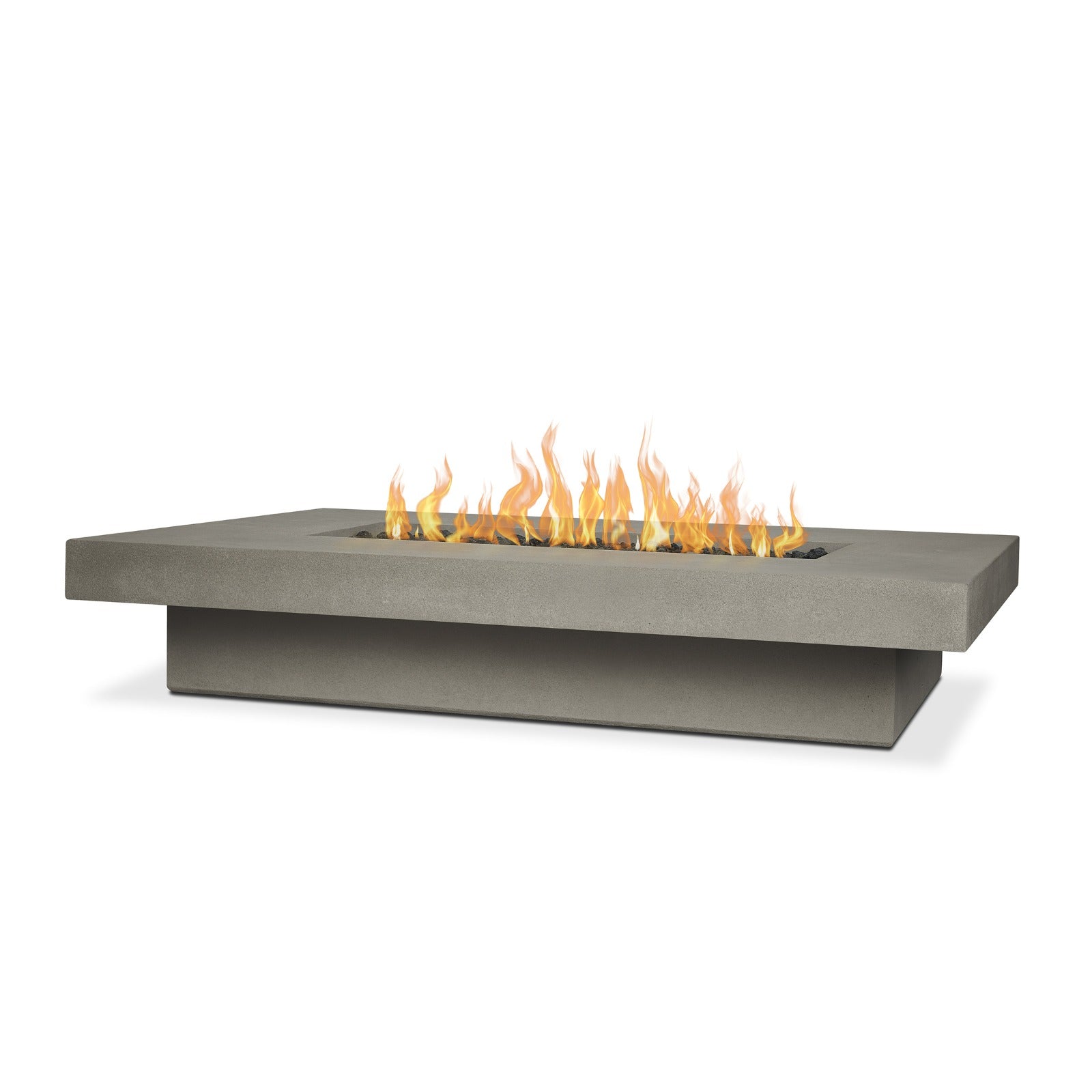Geneva 72" Rectangle Propane Fire Pit Table - Real Flame