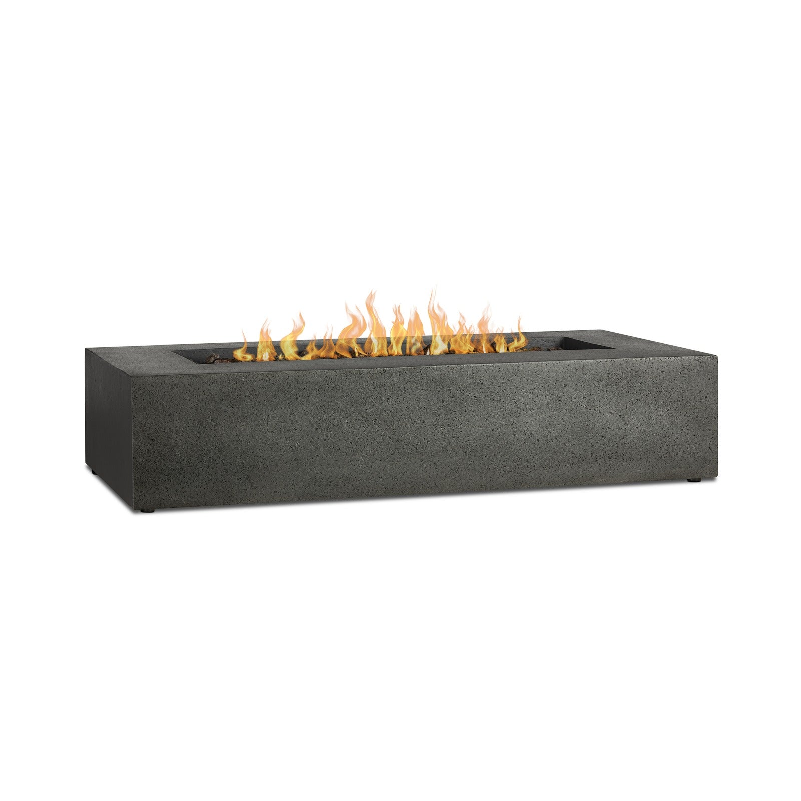 La Valle 57" Rectangle Propane Fire Pit Table - Real Flame