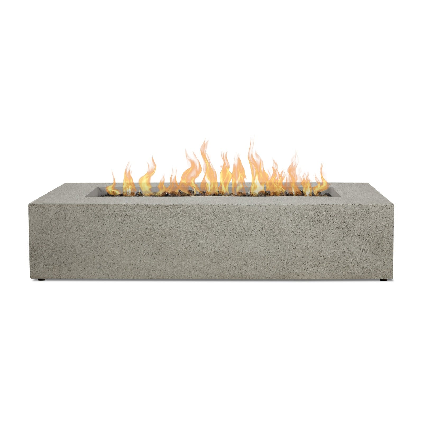 La Valle 57" Rectangle Propane Fire Pit Table - Real Flame