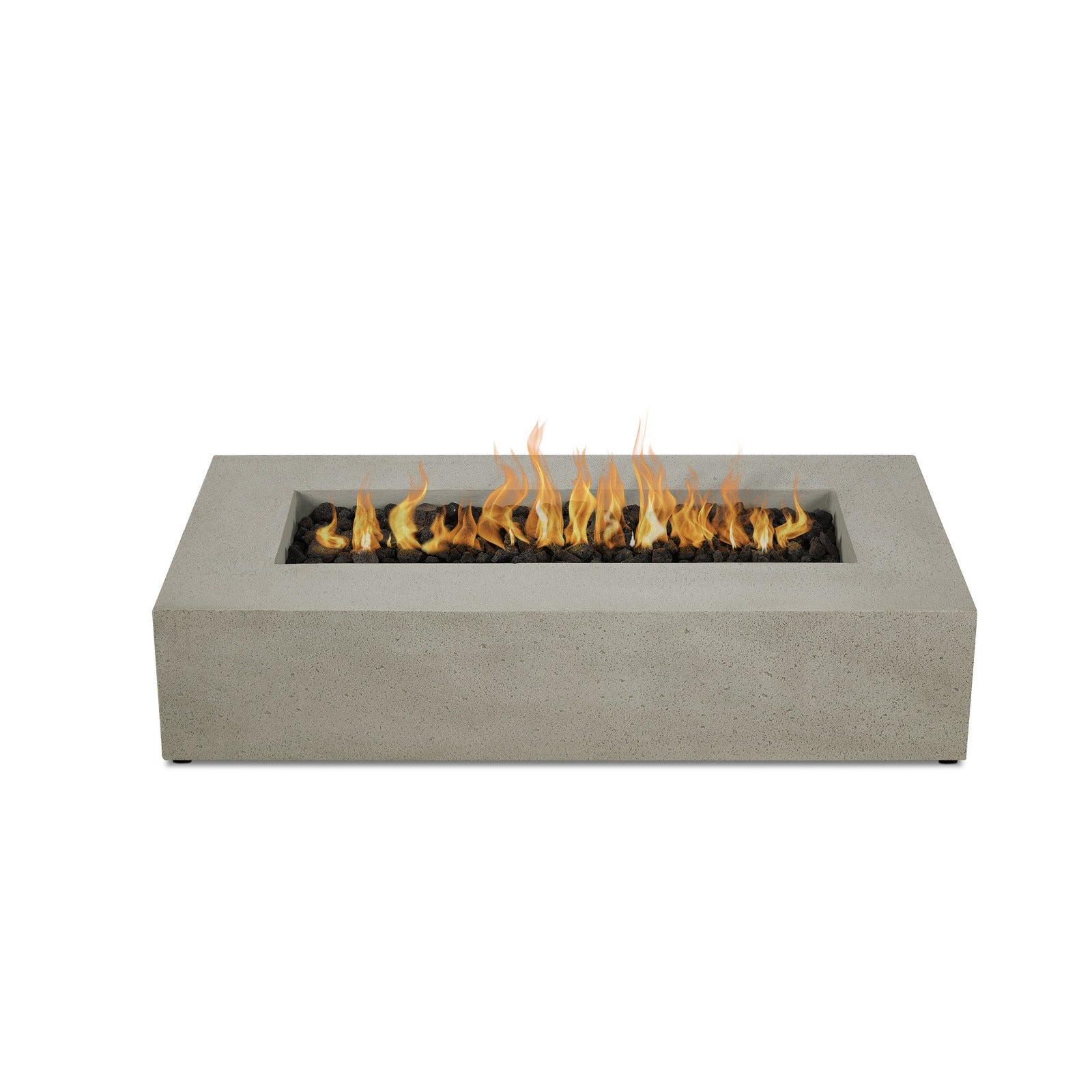 La Valle 57" Rectangle Propane Fire Pit Table - Real Flame