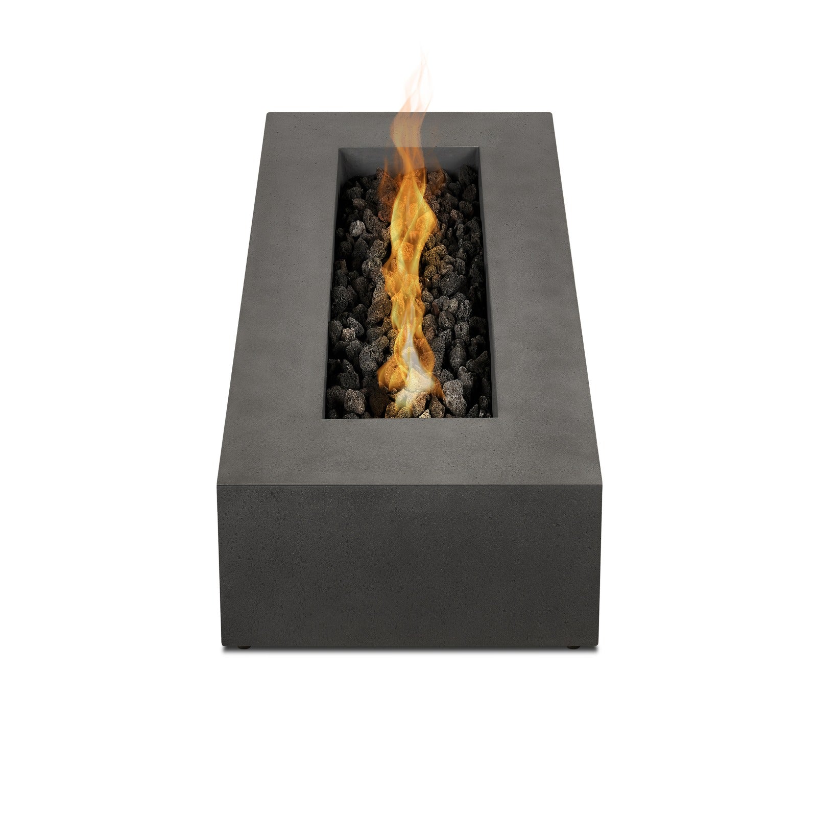 La Valle 72" Rectangle Propane Fire Pit Table - Real Flame