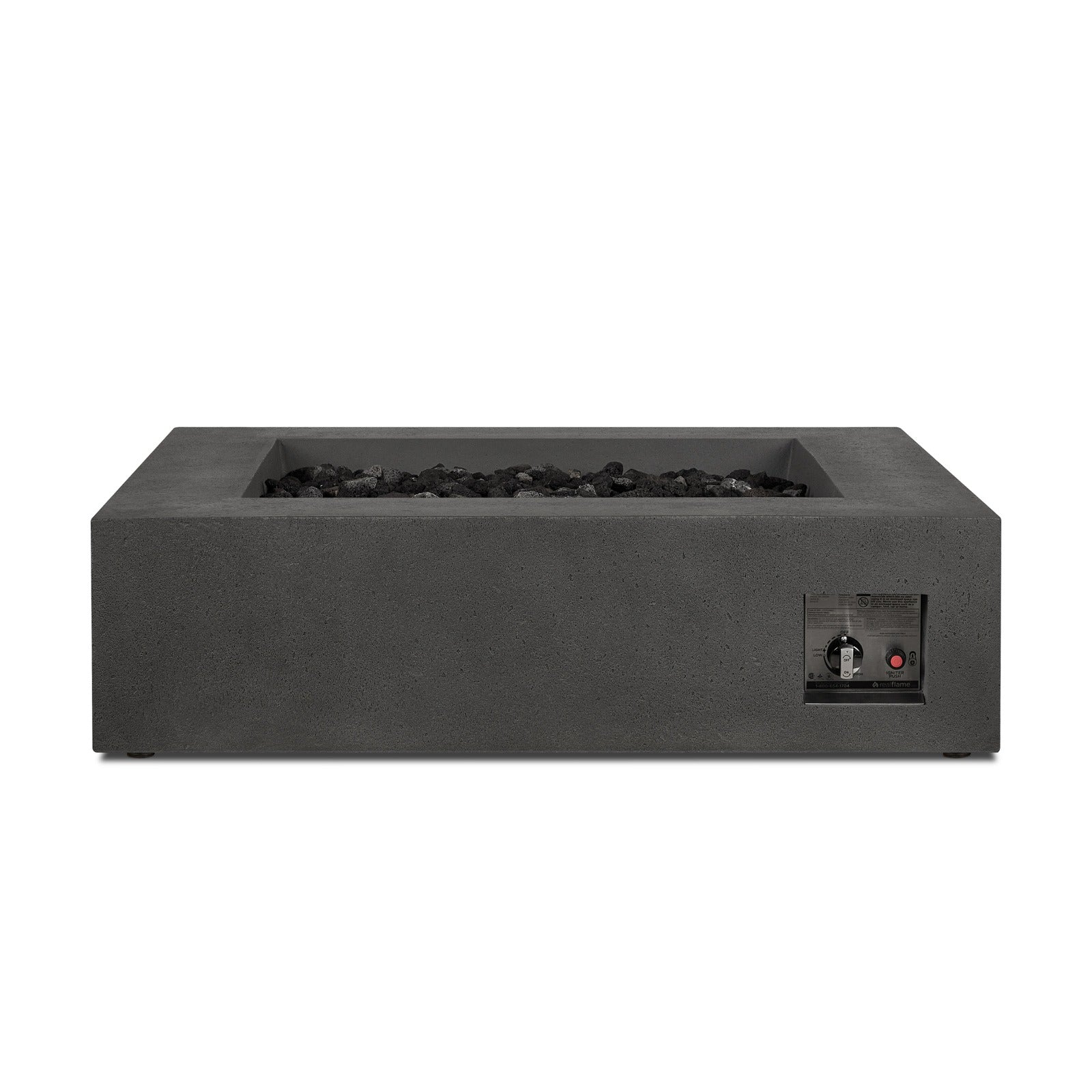 La Valle Square Propane Fire Table - Real Flame