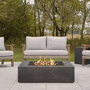 La Valle Square Propane Fire Table - Real Flame