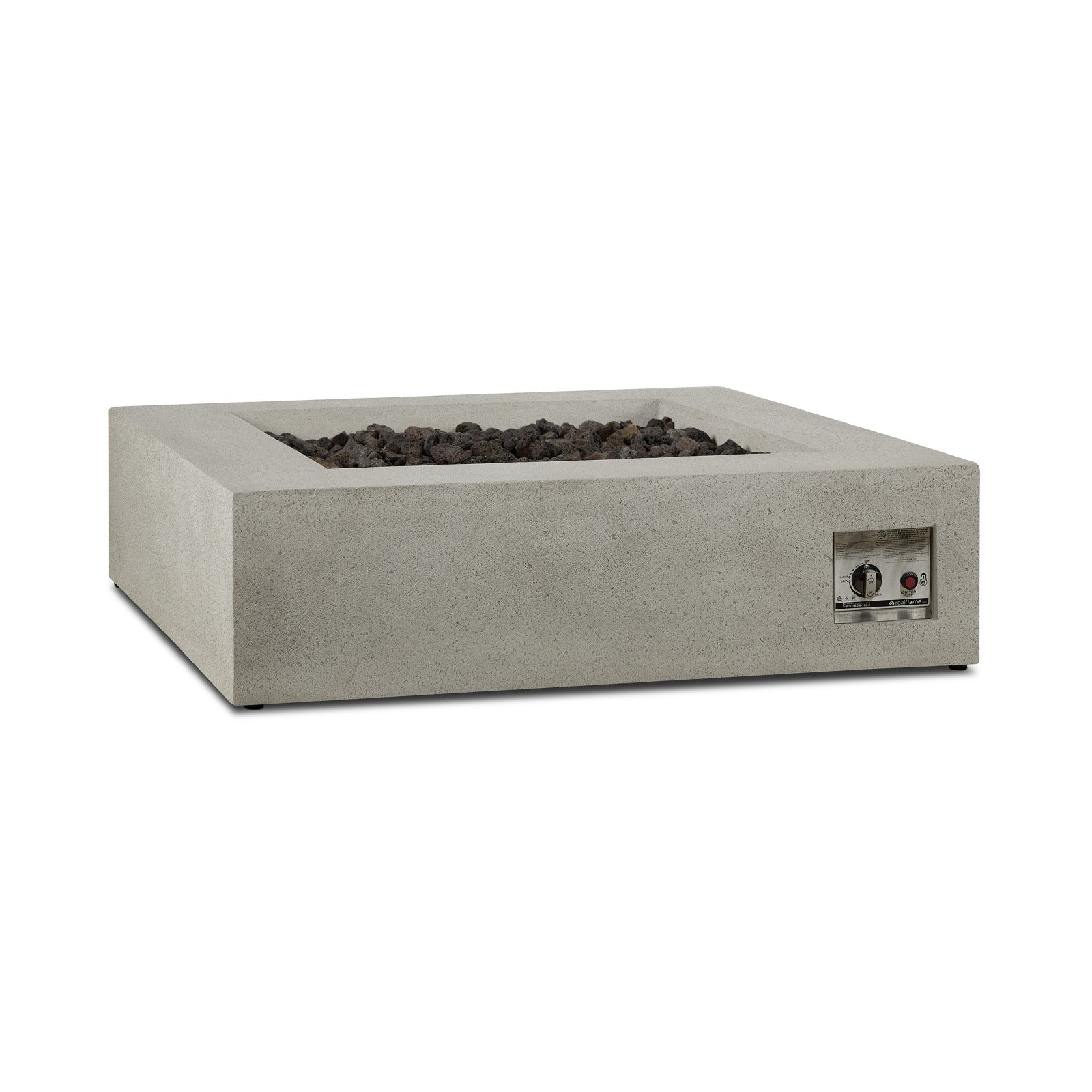 La Valle Square Propane Fire Table - Real Flame