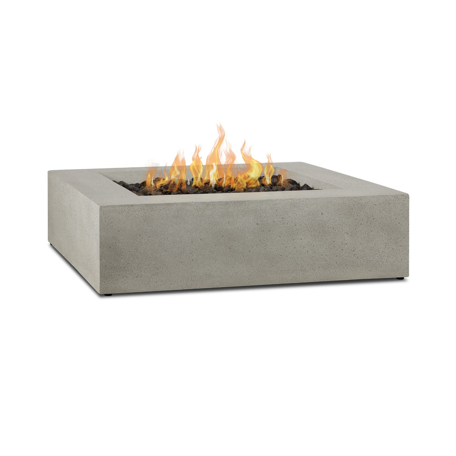 La Valle Square Propane Fire Table - Real Flame