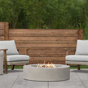 La Valle Round Propane Fire Pit Table - Real Flame