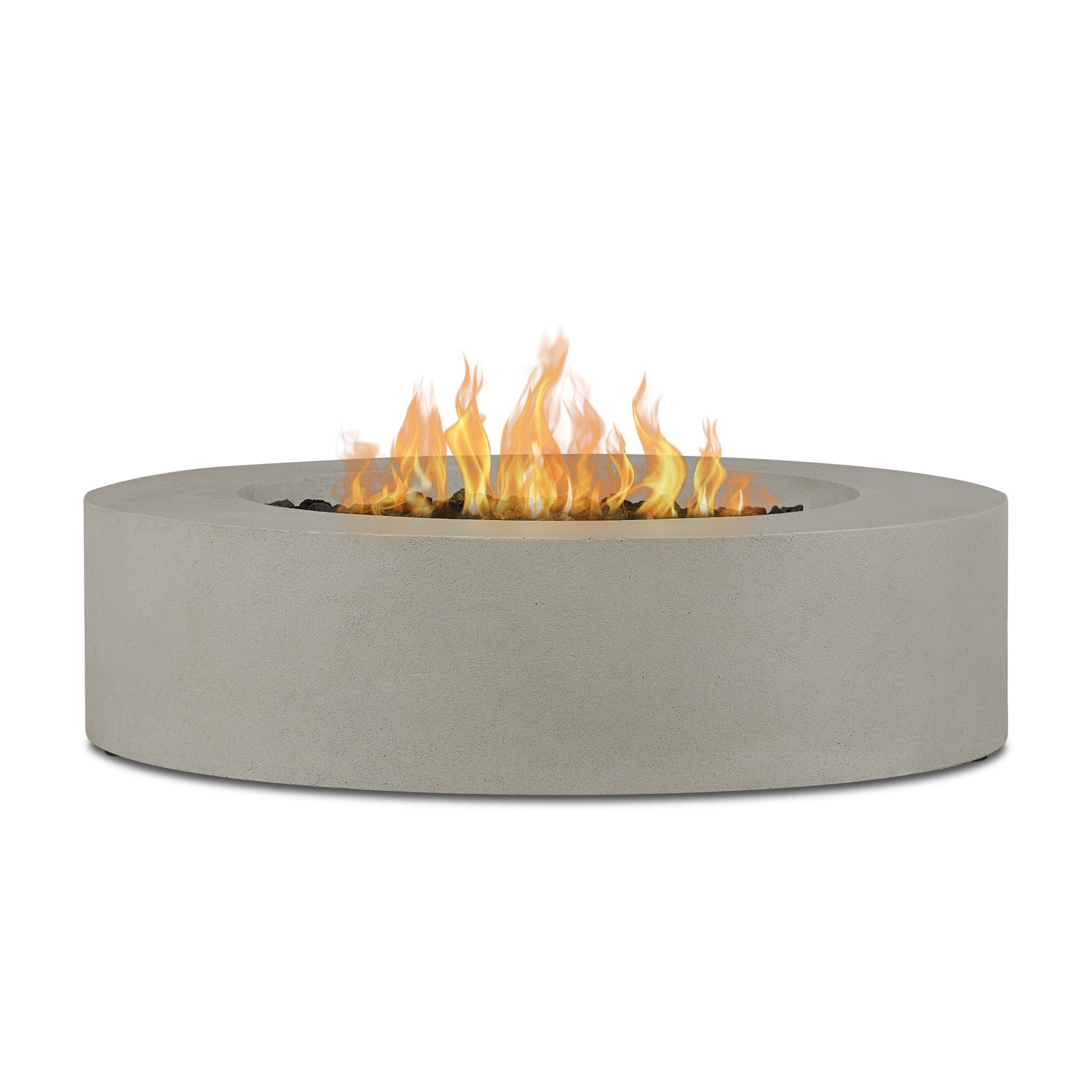 La Valle Round Propane Fire Pit Table - Real Flame