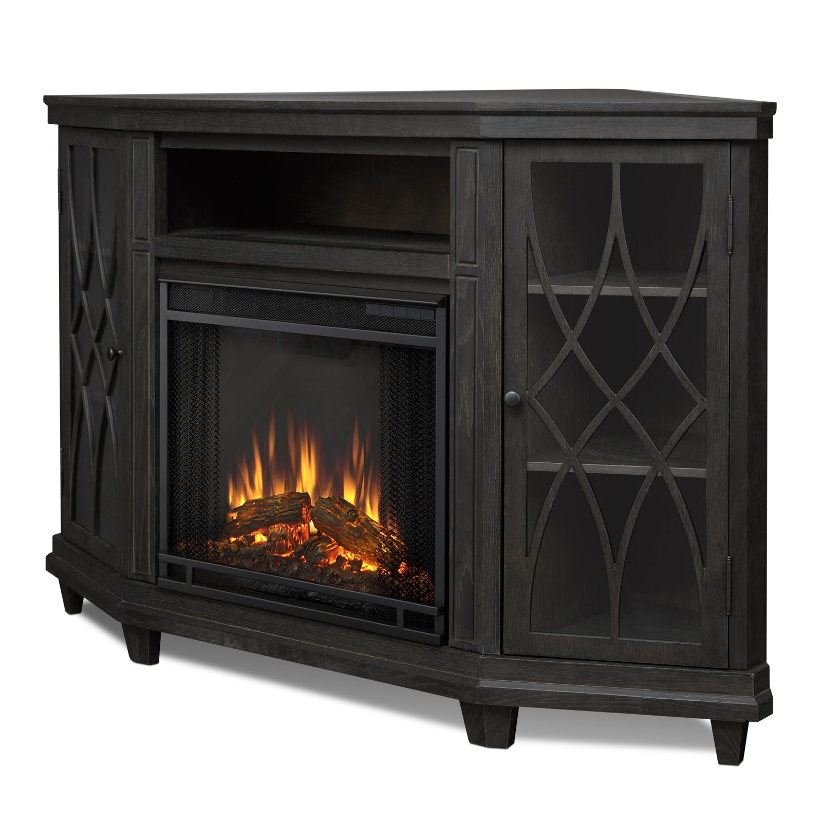 Lynette Corner Electric Fireplace TV Stand - Real Flame