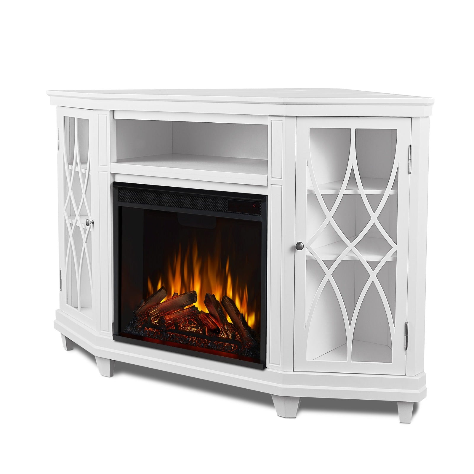 Lynette Corner Electric Fireplace TV Stand - Real Flame