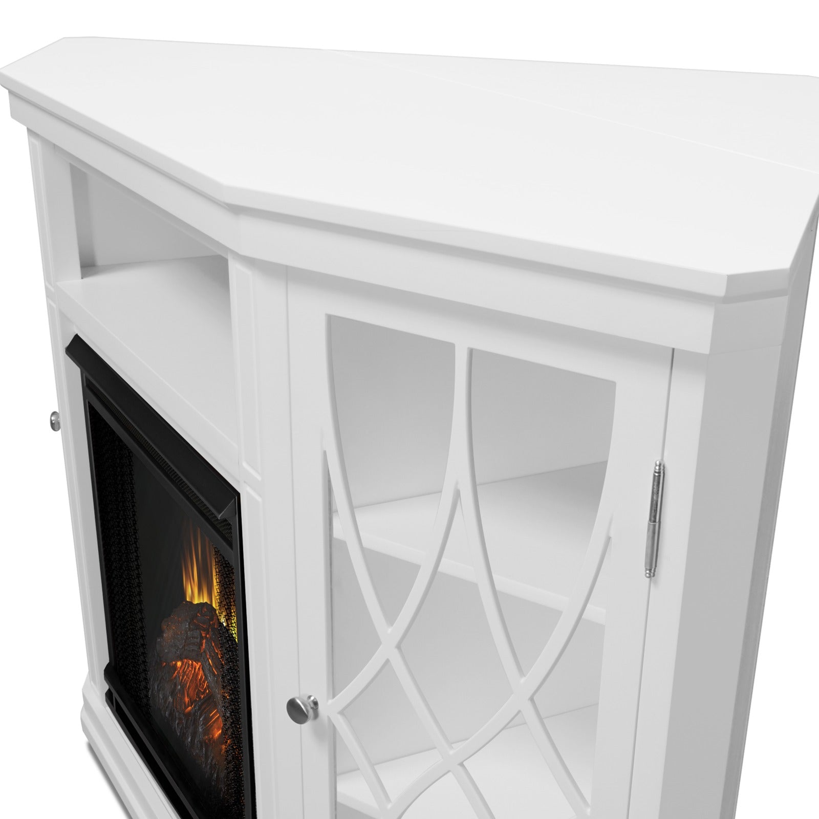 Lynette Corner Electric Fireplace TV Stand - Real Flame