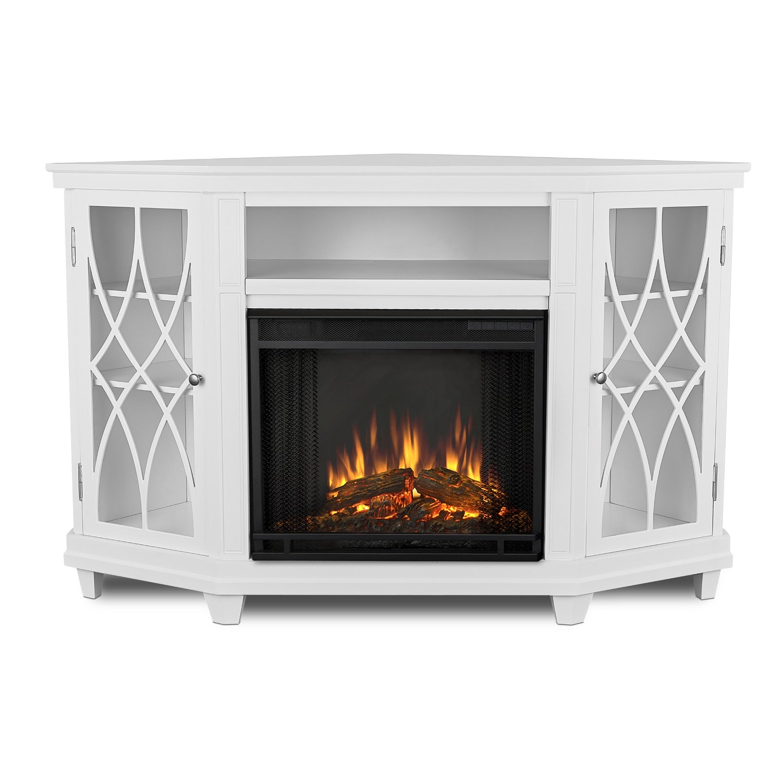 Lynette Corner Electric Fireplace TV Stand - Real Flame