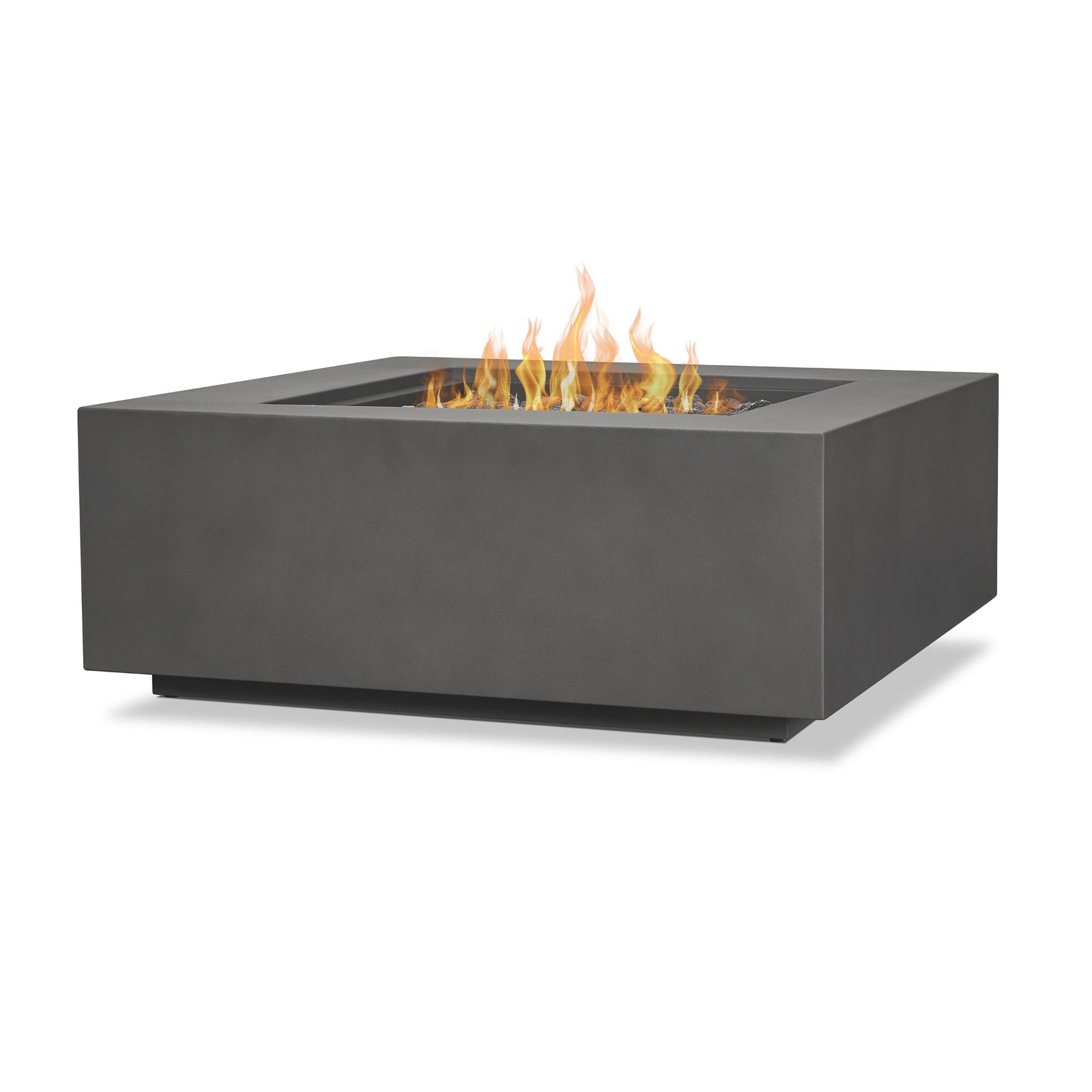 Aegean Square Propane or Natural Gas Fire Pit Table - Real Flame