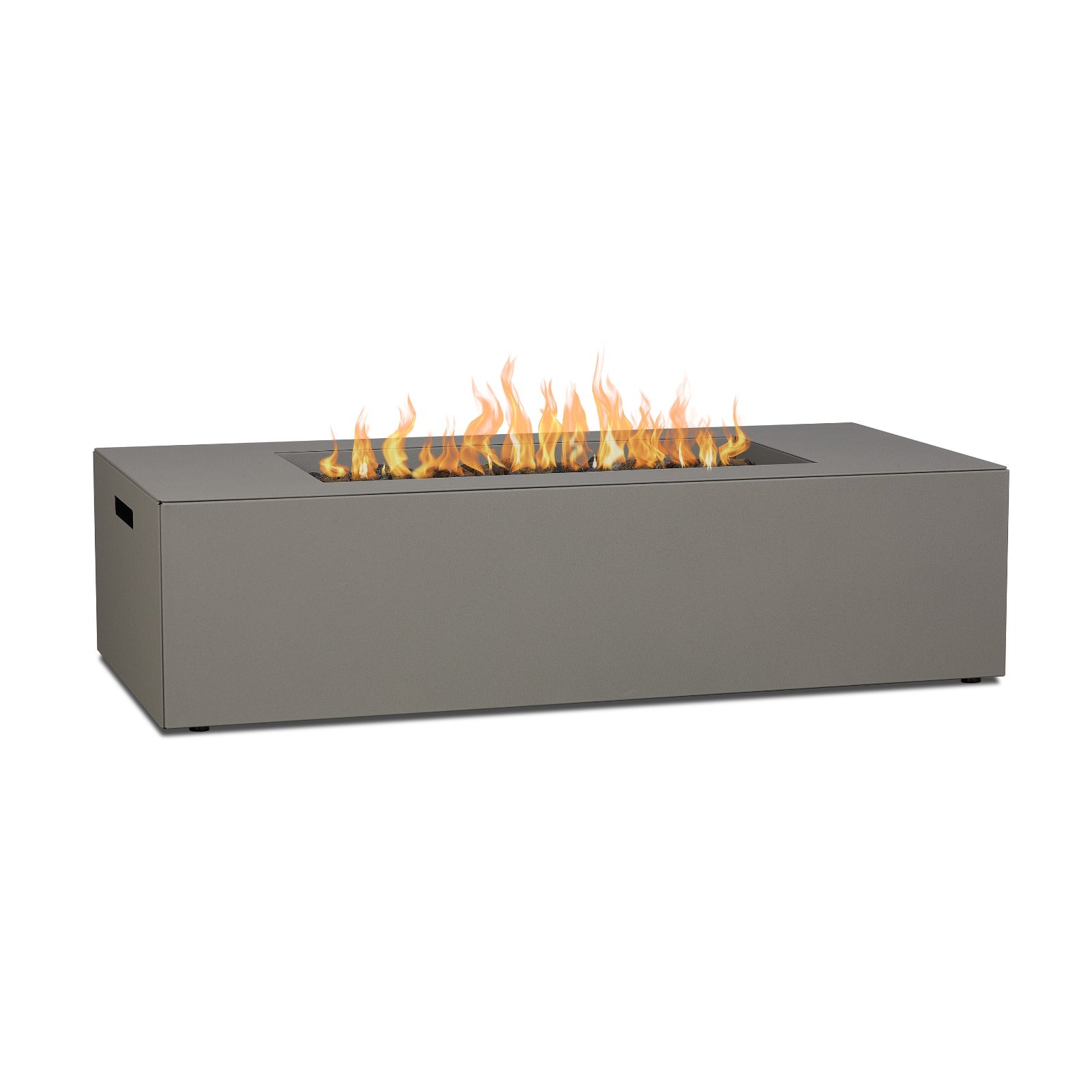 Coden 58" Low Rectangle Fire Pit Table With Hidden Propane Tank - Real Flame
