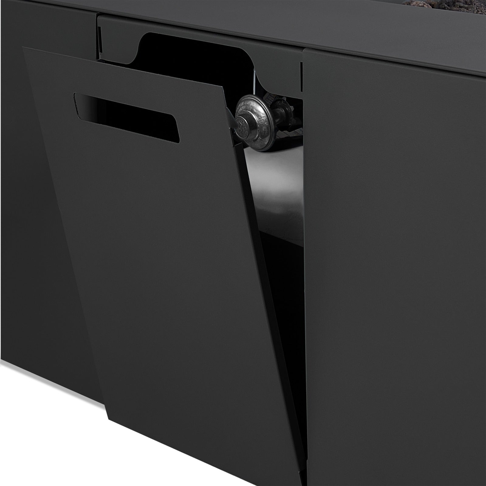 Coden 58" Rectangle Fire Pit Table With Hidden Propane Tank - Real Flame