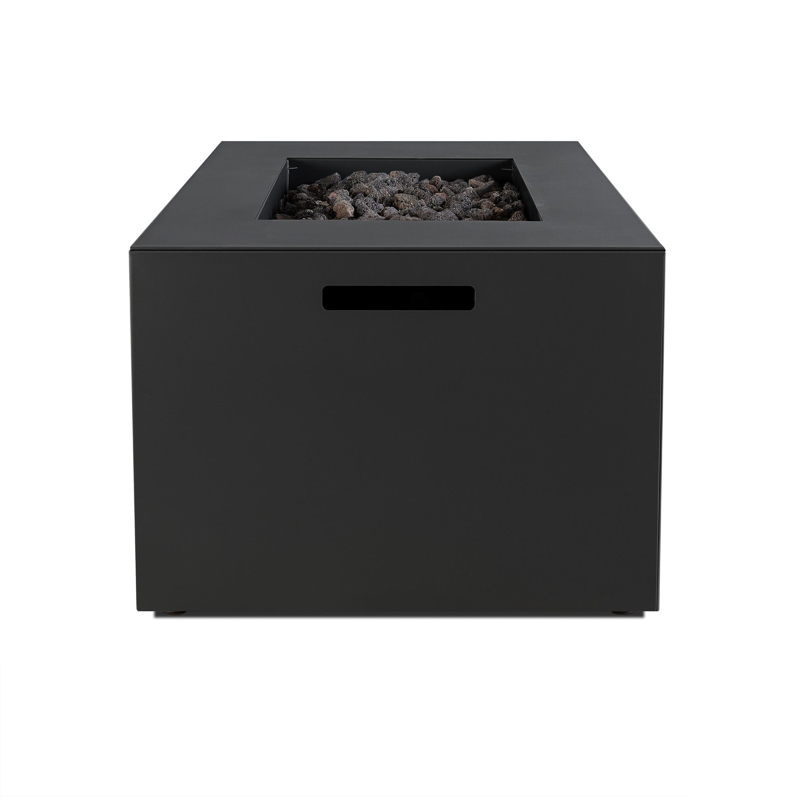 Coden 58" Rectangle Fire Pit Table With Hidden Propane Tank - Real Flame