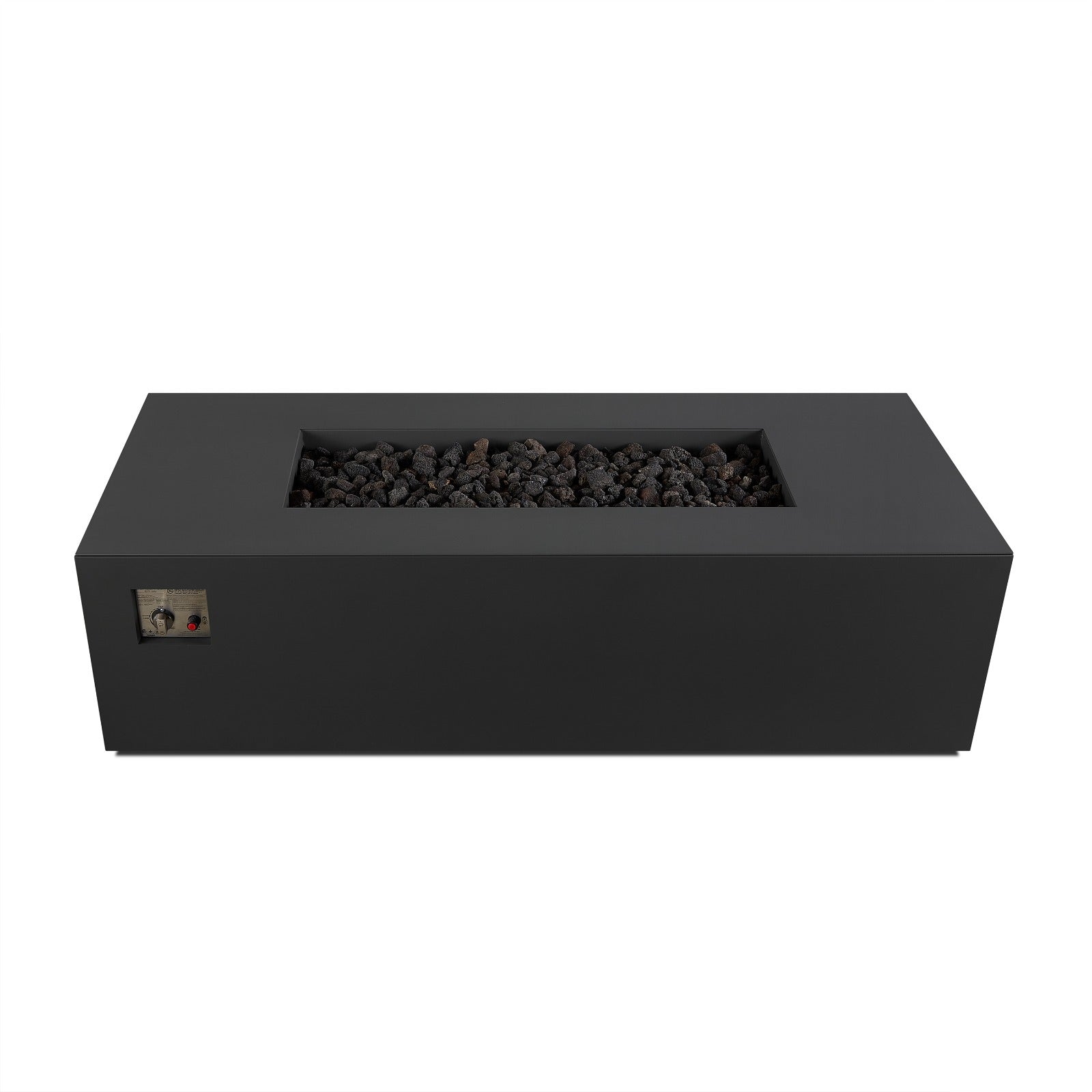 Coden 72" Rectangle Fire Pit Table With Hidden Propane Tank - Real Flame