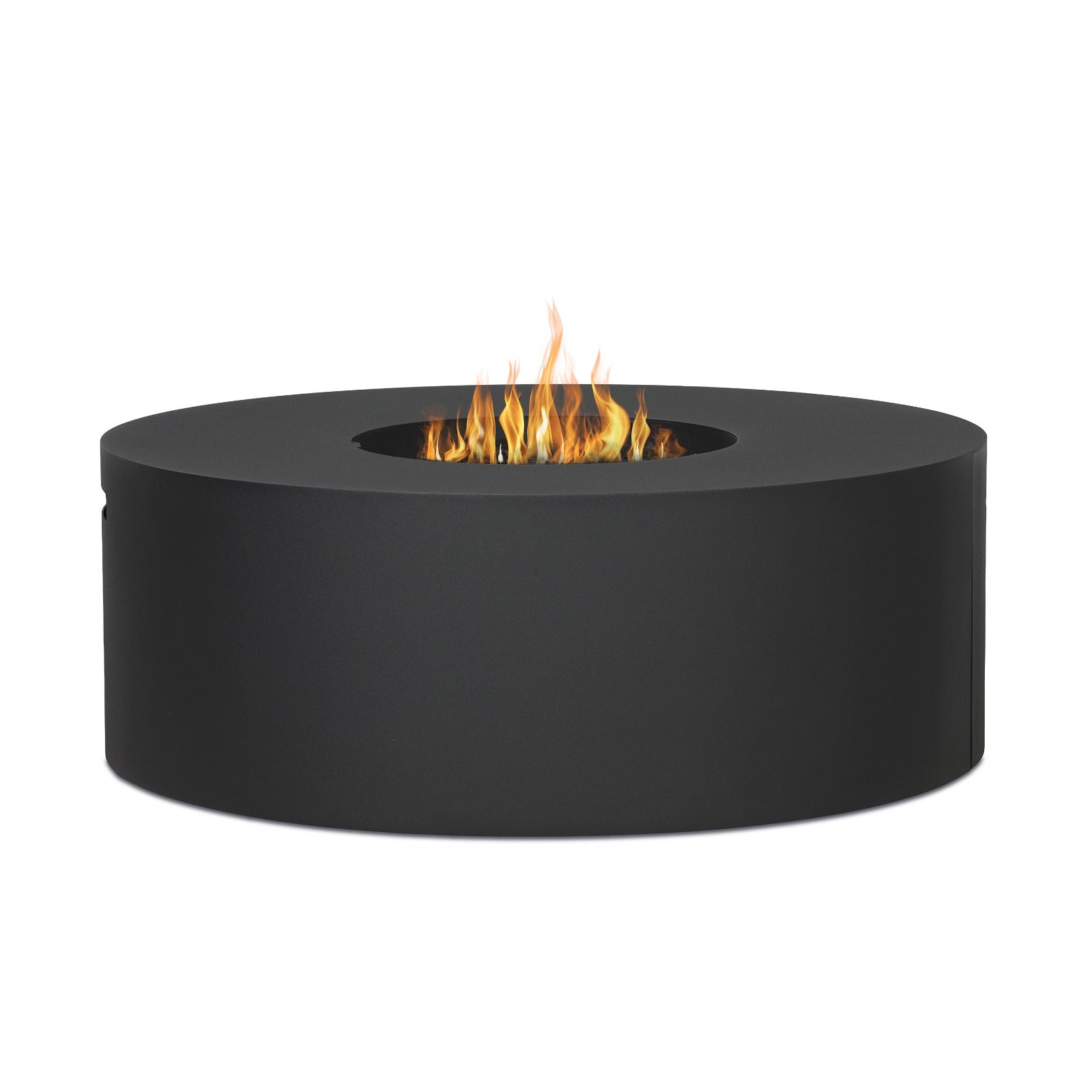 Coden Low Round Fire Pit Table With Hidden Propane Tank - Real Flame