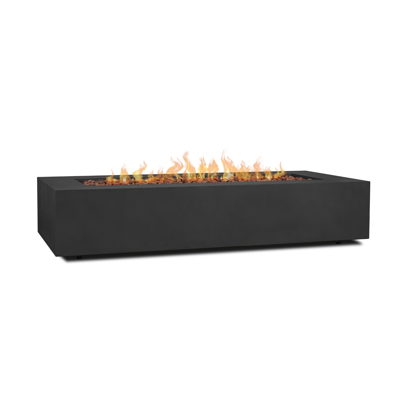 Aegean 70" Rectangle Propane or Natural Gas Fire Pit Table - Real Flame