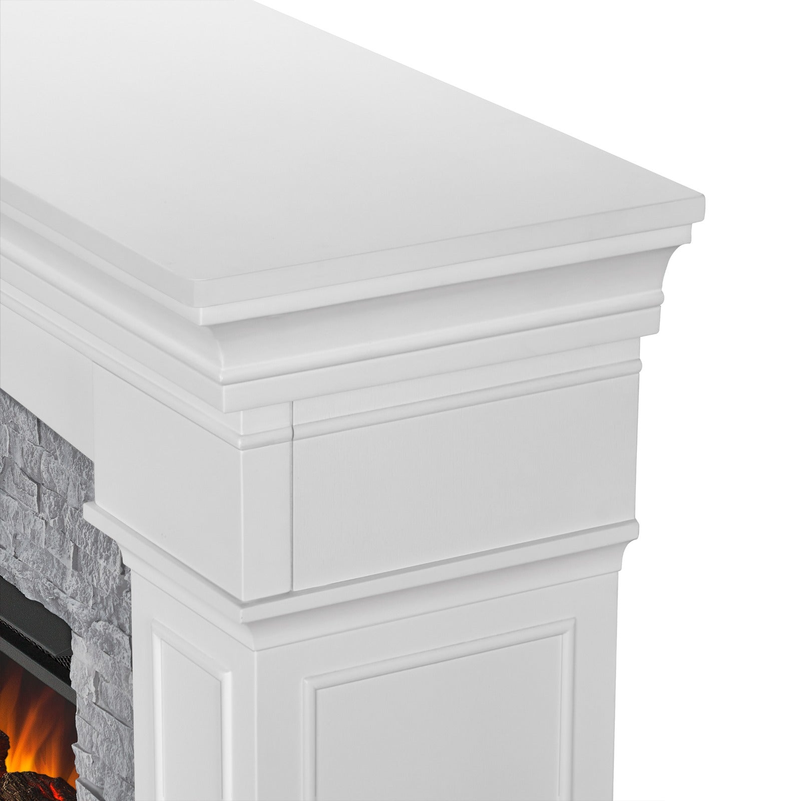Deland Grand Electric Fireplace - Real Flame