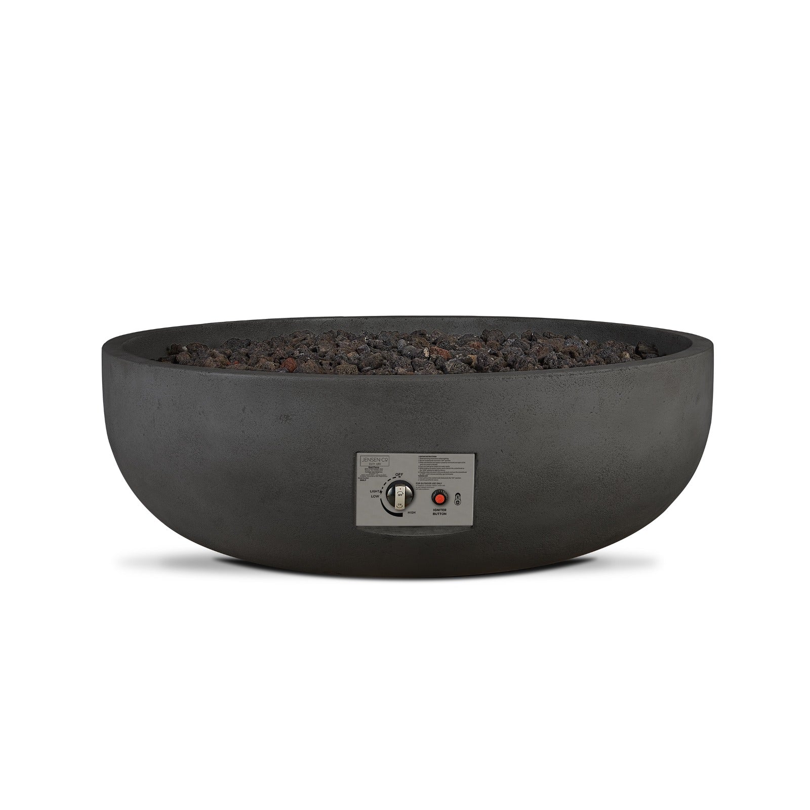 Carson 38" Natural Gas Fire Pit Bowl - Real Flame
