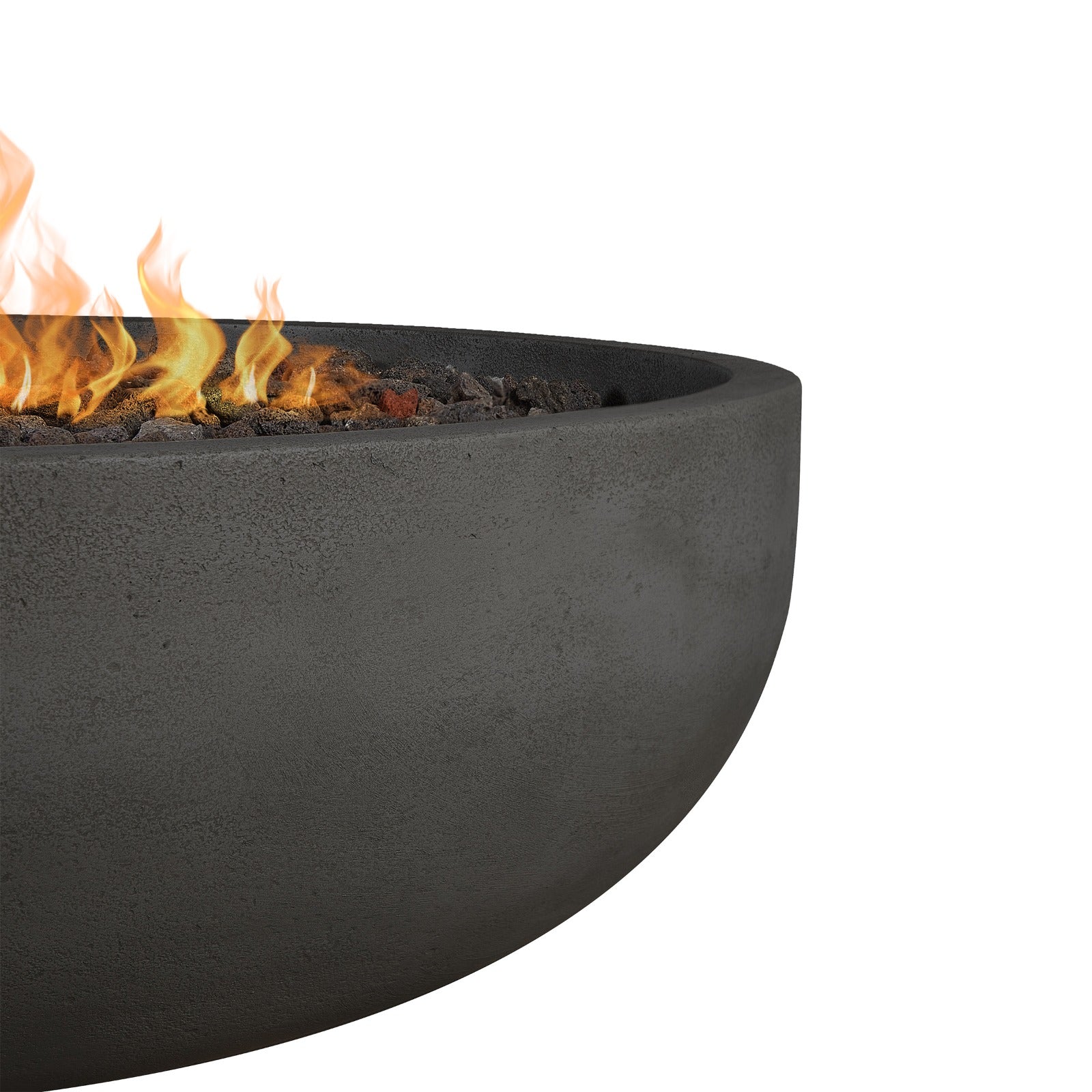 Carson 48" Natural Gas Fire Pit Bowl - Real Flame