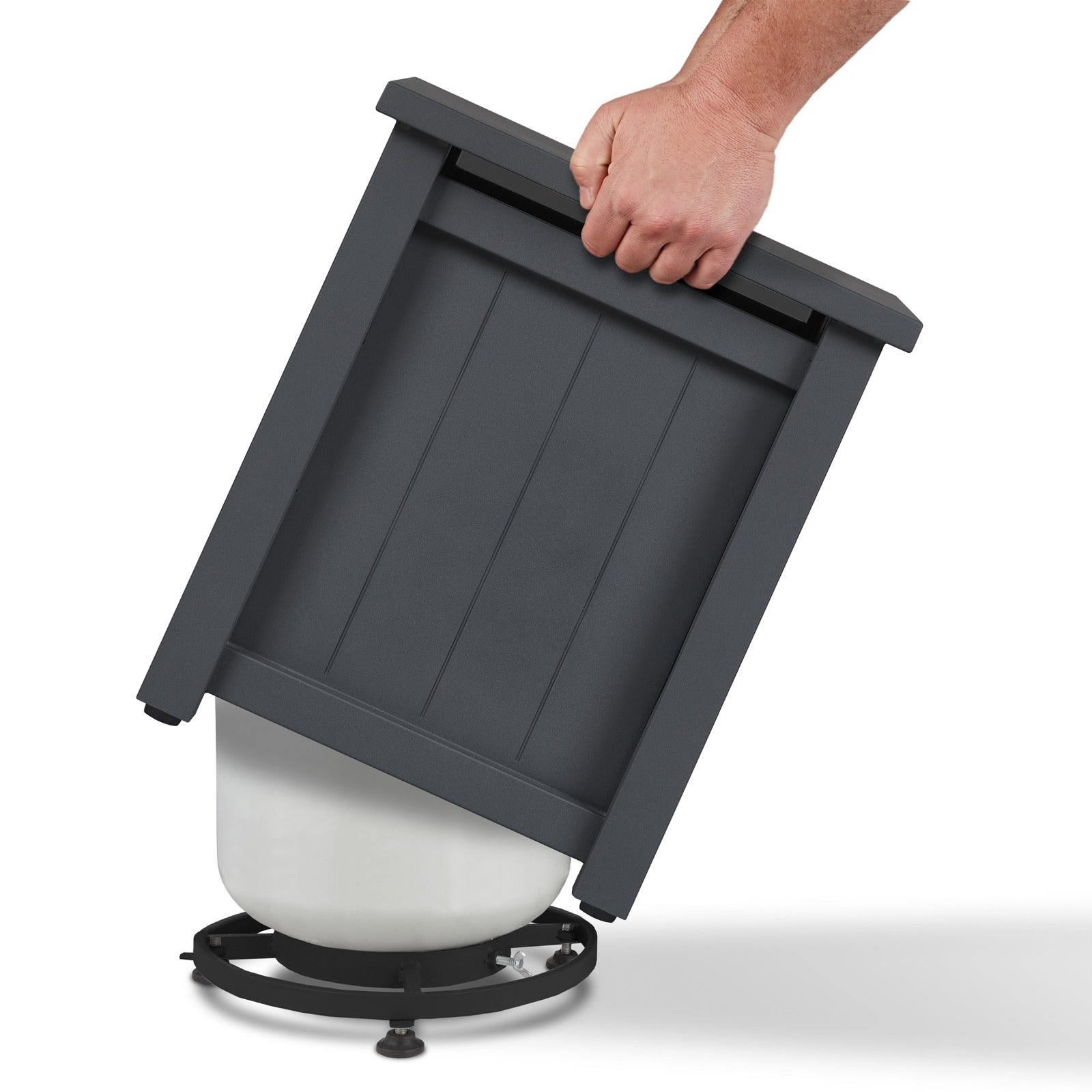 Ortun Propane Tank Cover - Real Flame