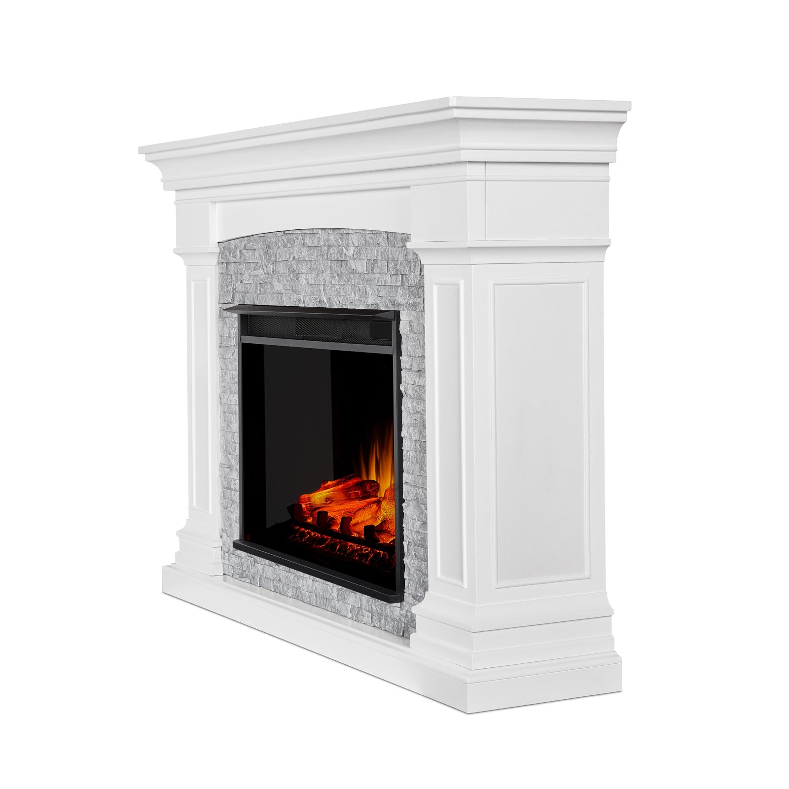 Deland Grand Electric Fireplace - Real Flame