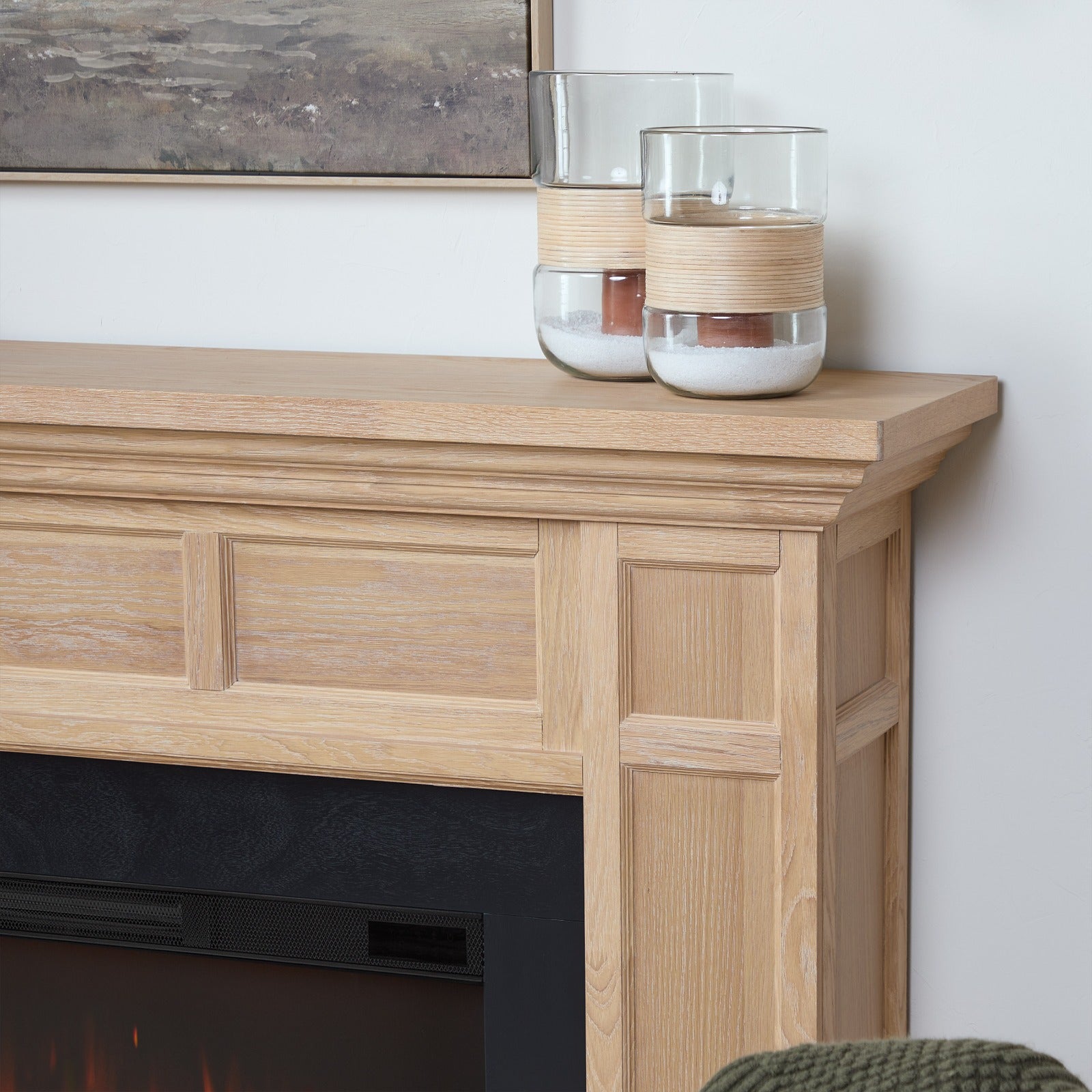 Alcott Landscape Electric Fireplace - Real Flame
